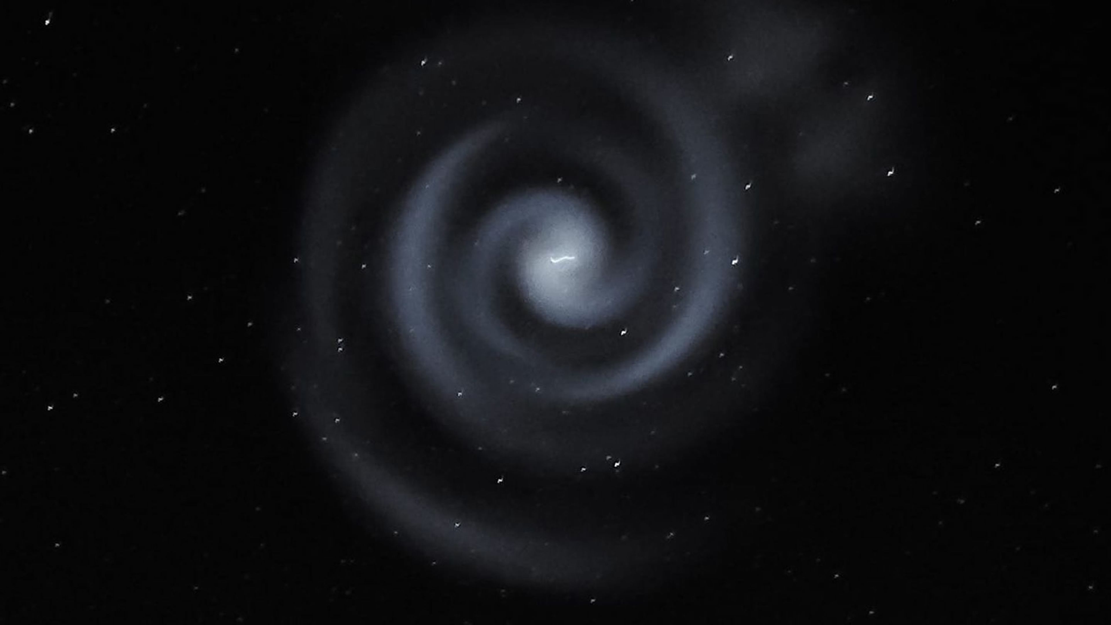 Espiral en el cielo de Nueva Zelanda