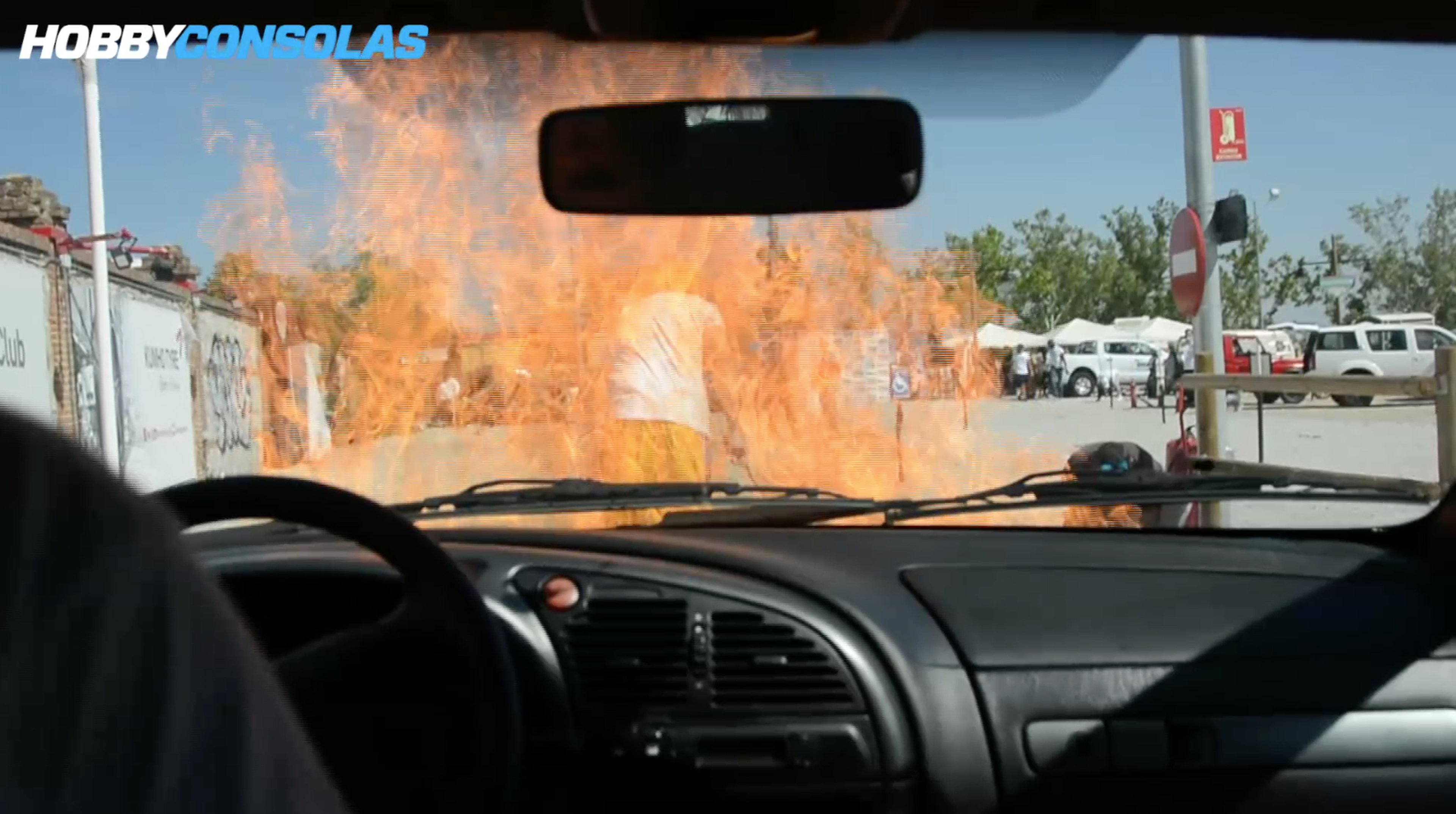 Fast & Furious 8 - Recreación escena con coche ardiendo