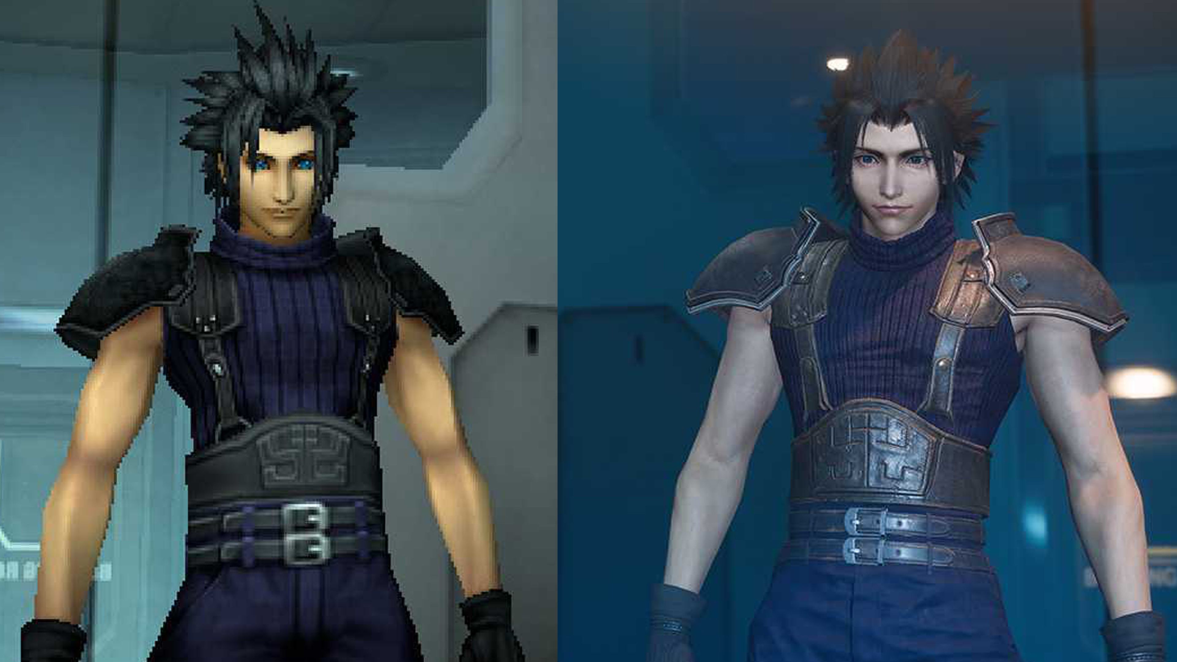 Comparativa gráfica de Crisis Core Final Fantasy VII Reunion con el juego  original de PSP