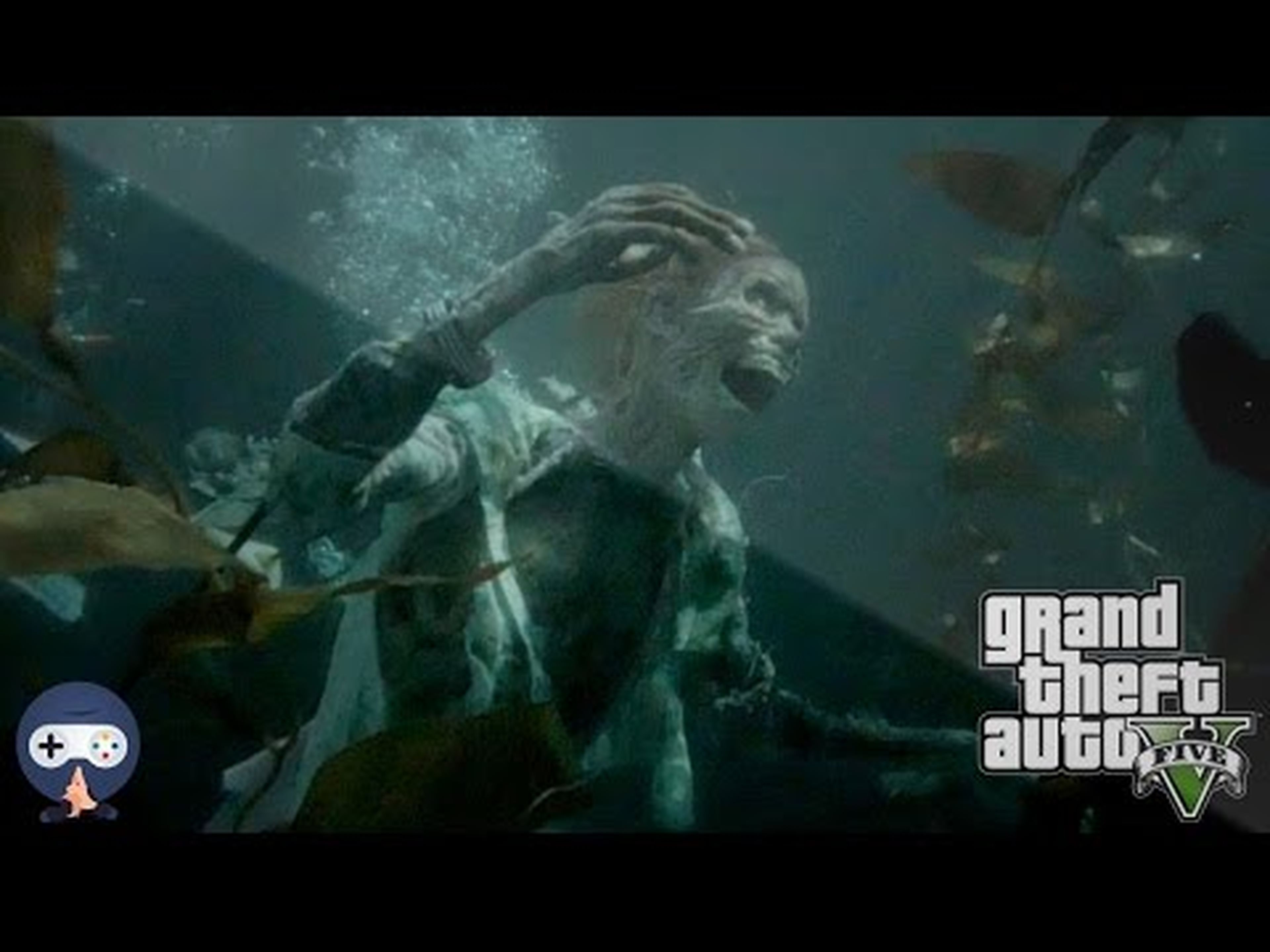 GTA V | Dead body in the ocean ( Map Location Included )