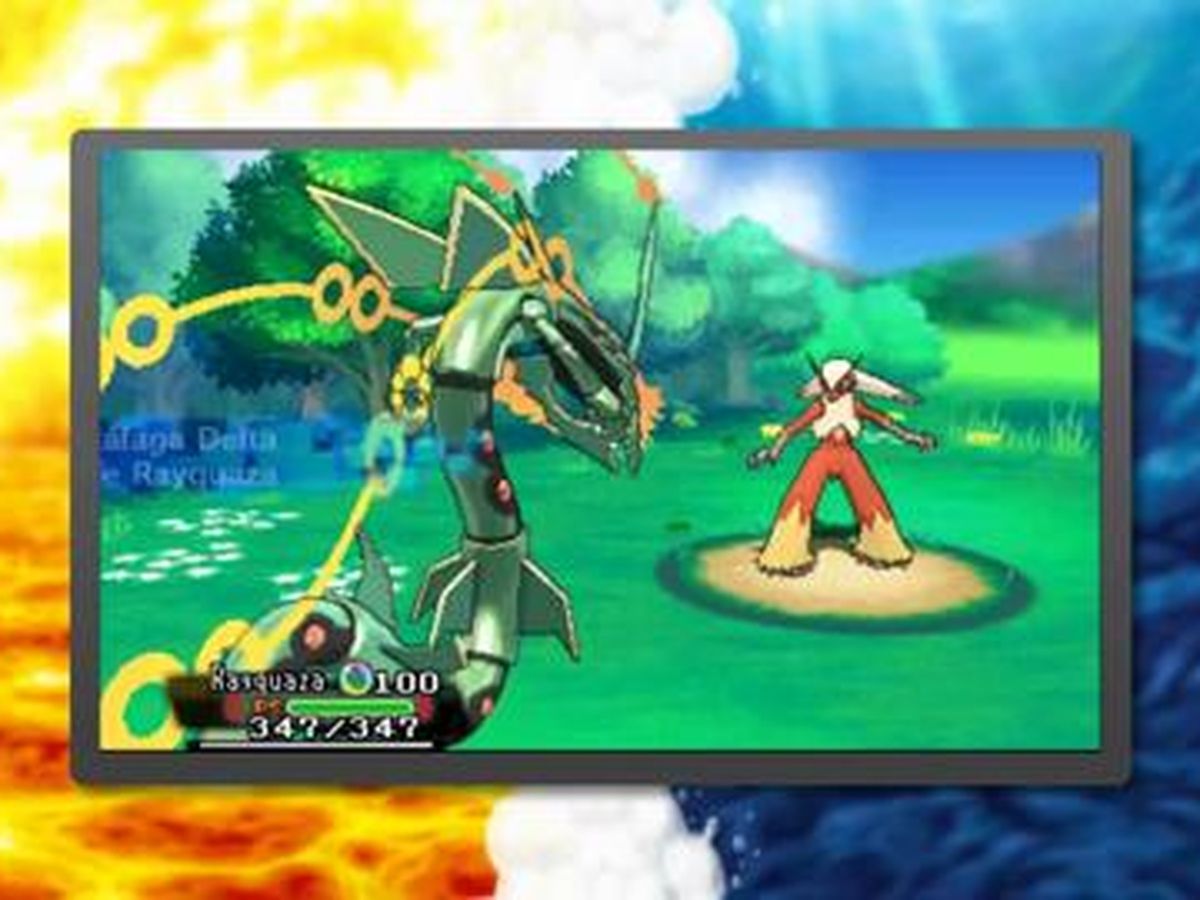 pokemon rubí omega y zafiro alfa mega rayquaza llamativas