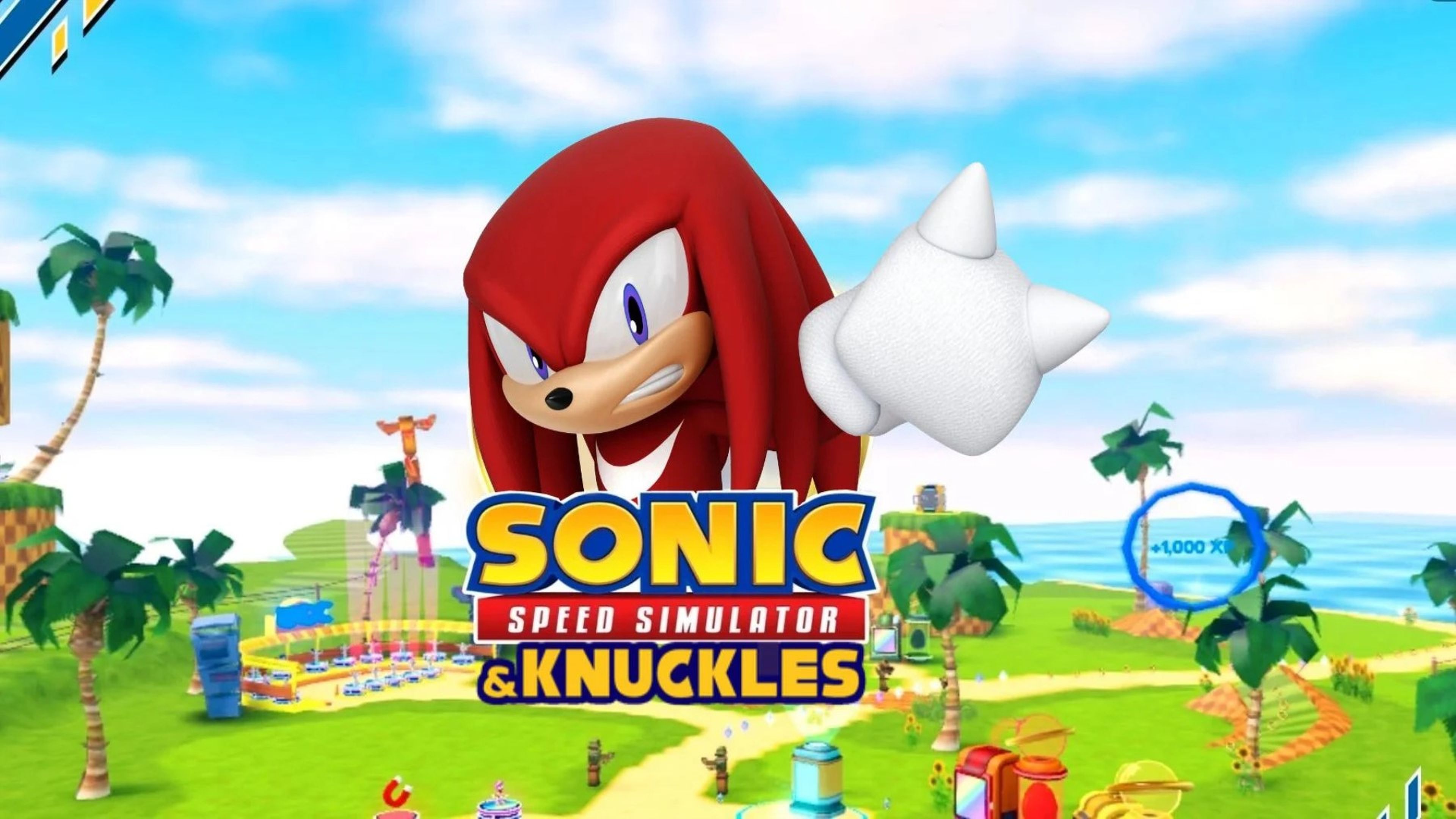 Knuckles en Sonic Speed Simulator