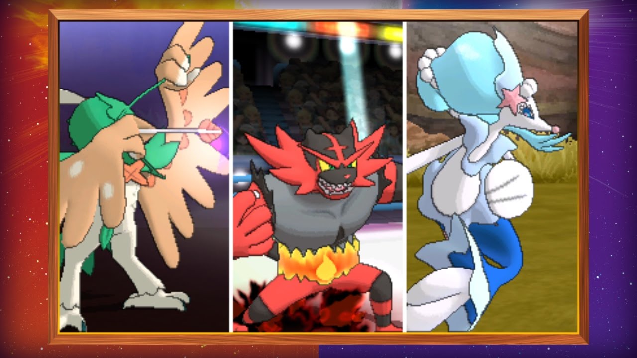 Centro Pokémon - Los Pokémon iniciales de la región Alola: el tipo planta /  volador Rowlet, el tipo fuego Litten y el tipo agua Popplio. ¿Cuál es tu  favorito? Artista