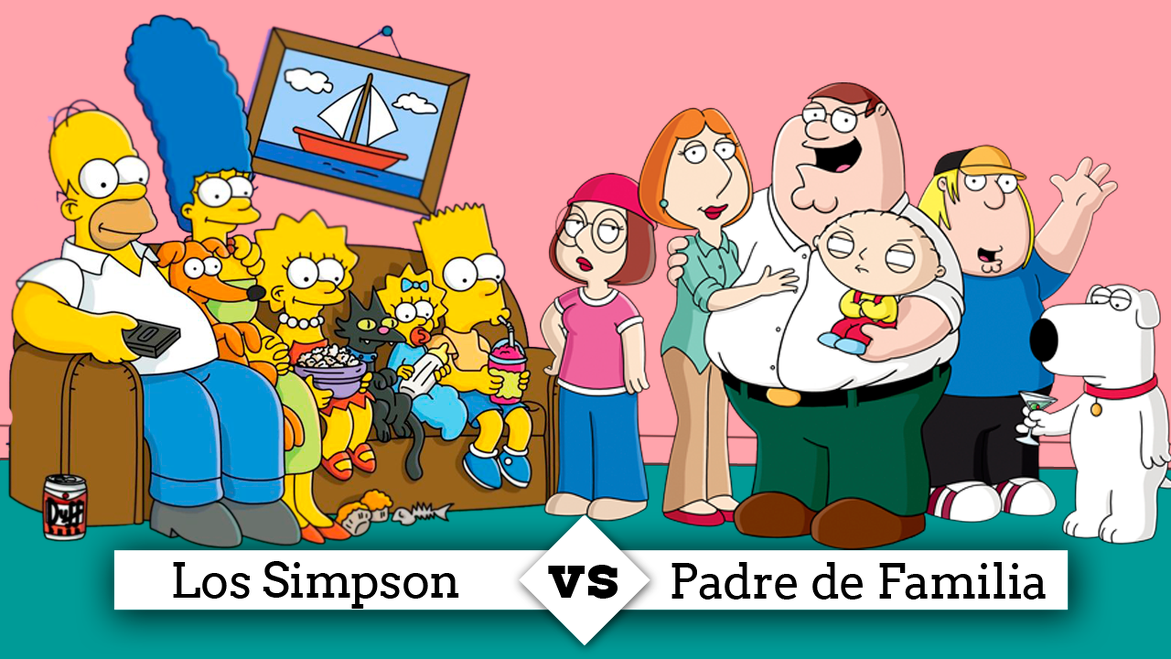Los Simpson vs Padre de Familia - ¡Cara a Cara!