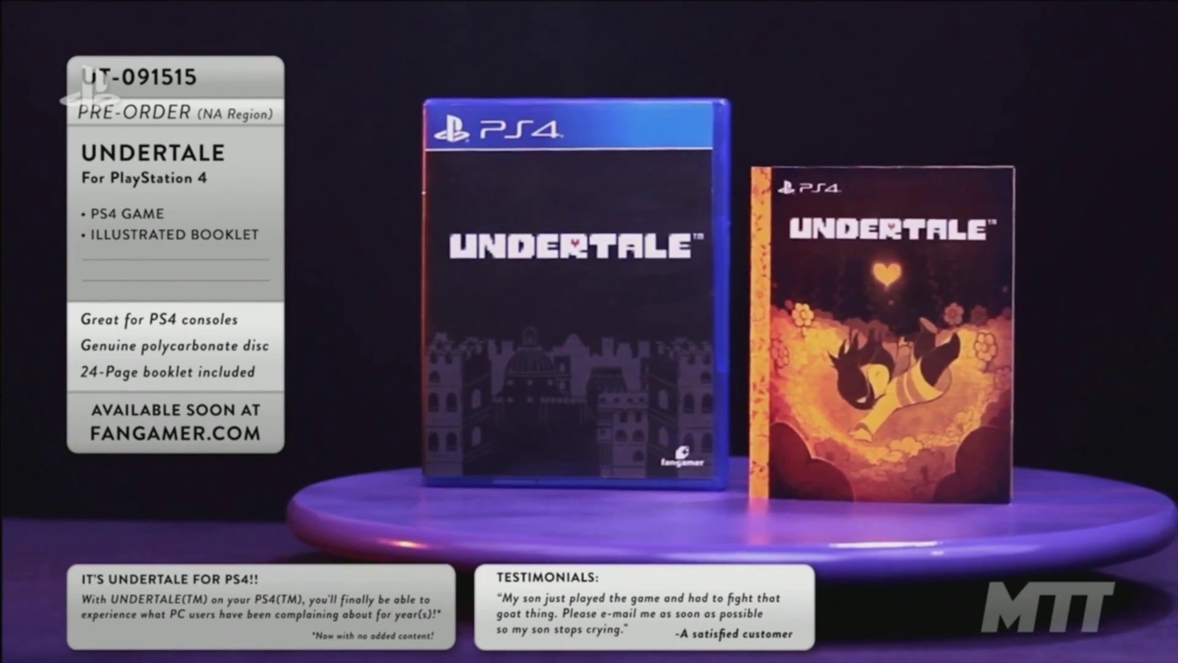 Undertale PS4 Release Trailer E3 2017