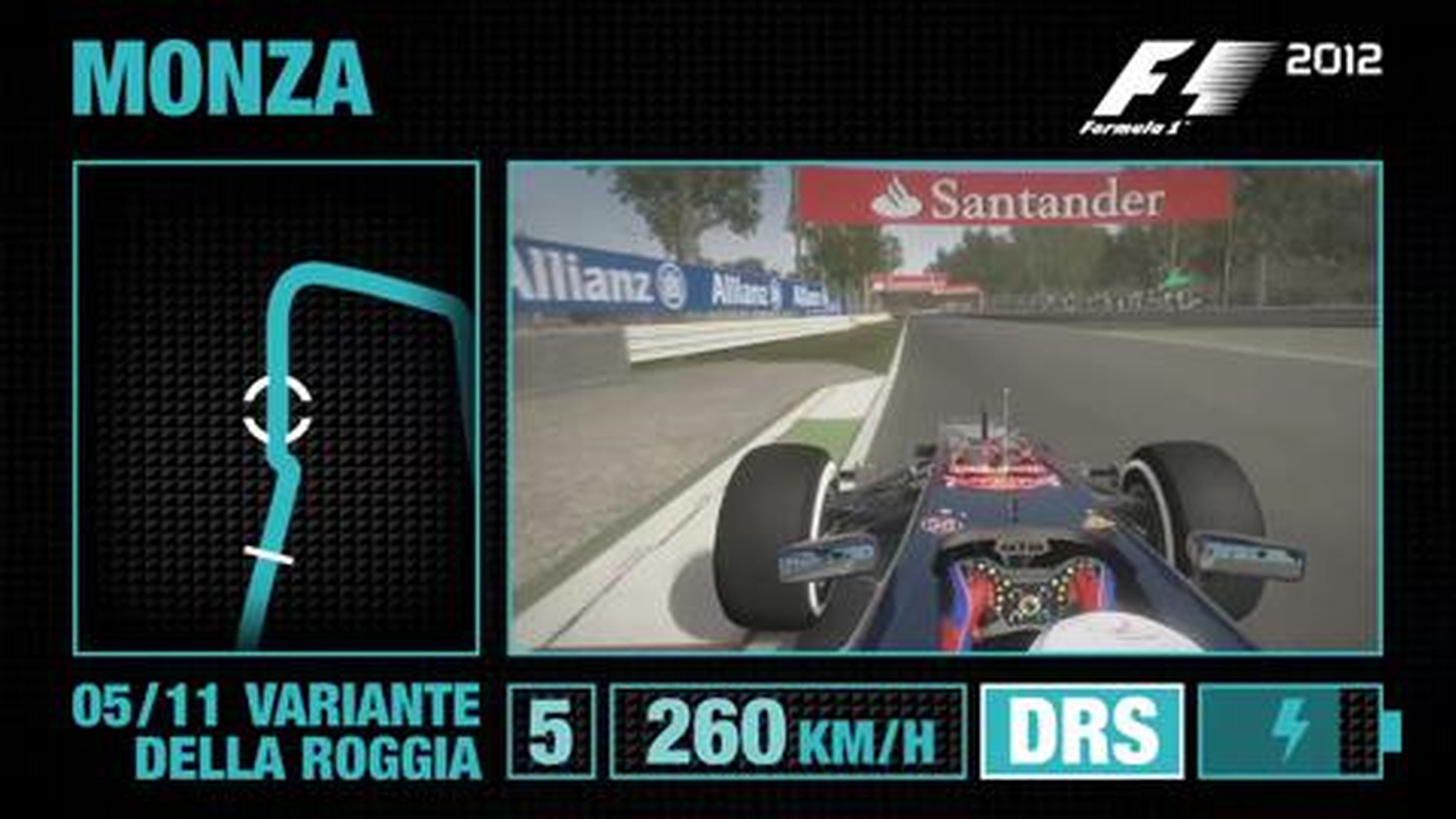 Vídeo de vuelta rápida a Monza en F1 2012 - HobbyConsolas.com