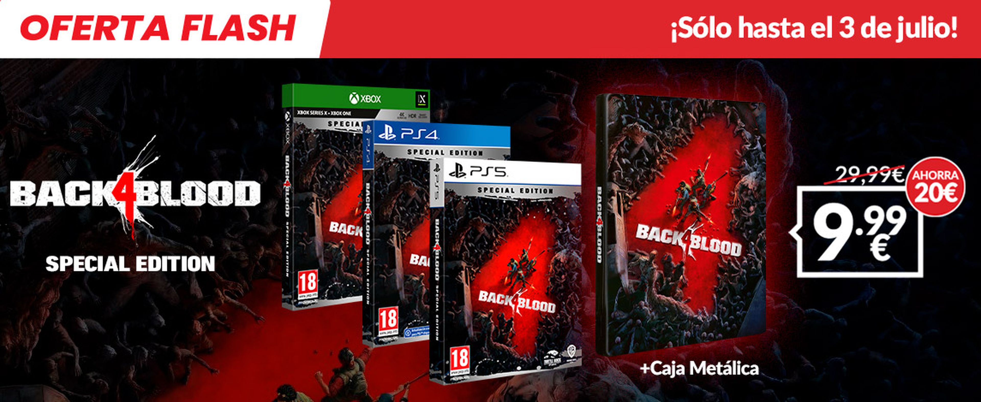 Nueva oferta Flash en GAME: Back 4 Blood Special Edition para PS5, PS4 o  Xbox por solo 9,99 euros
