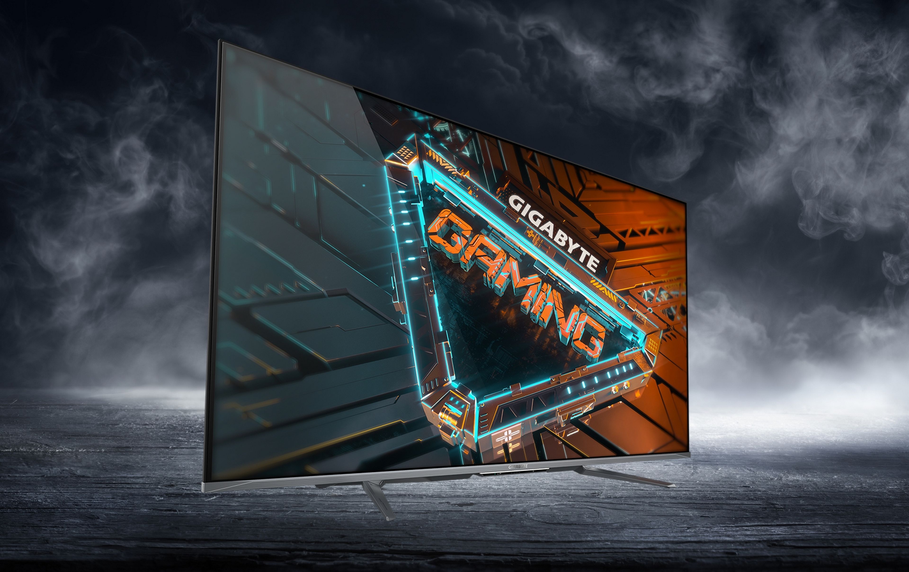 Gigabyte lanza un inmenso monitor gaming híbrido de 54 pulgadas con resolución 4K a 120 Hz, Android OS y Chromecast