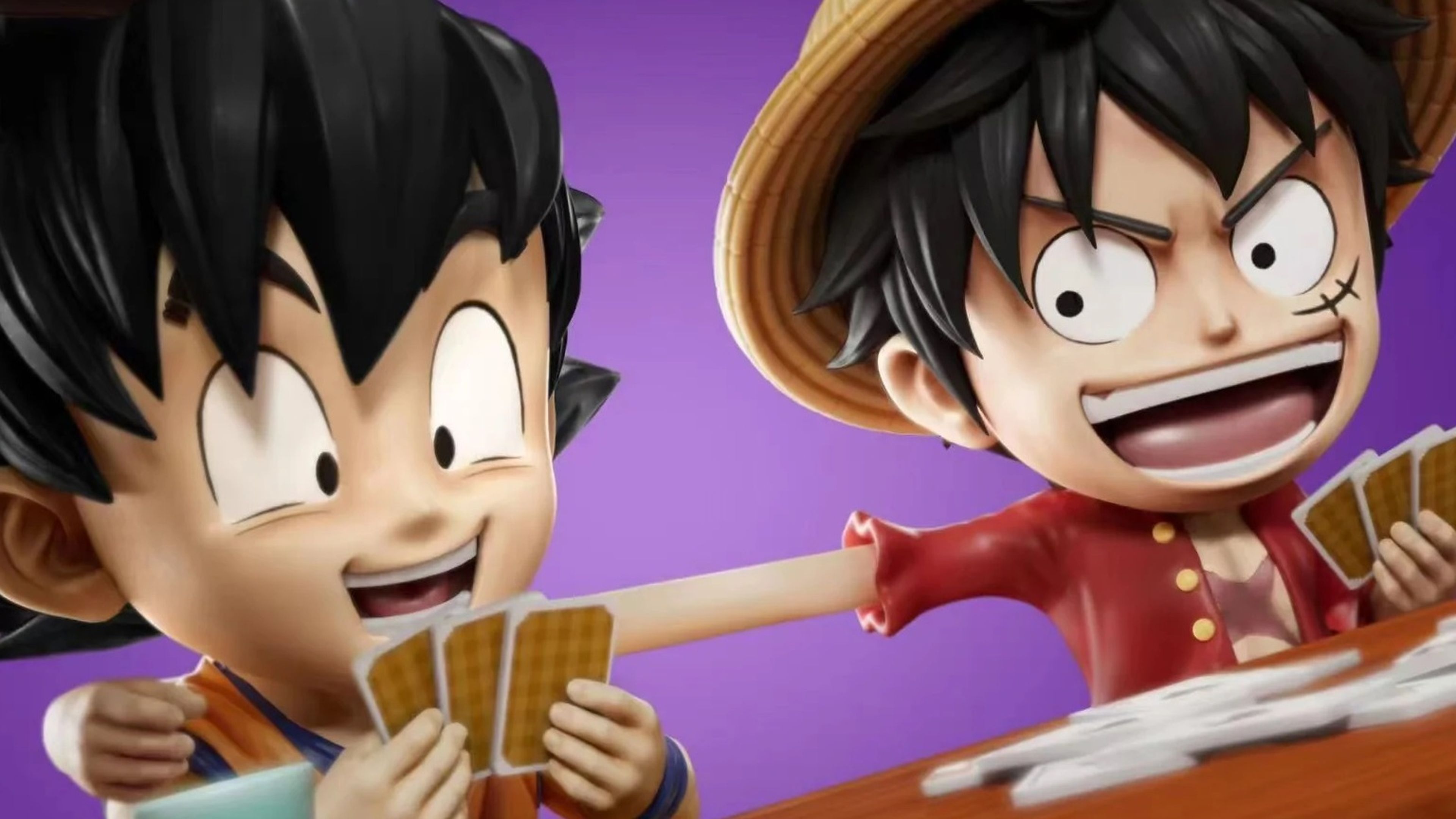 Luffy, Goku One Piece Dragon Ball 7Stars Studio Shonen Jump