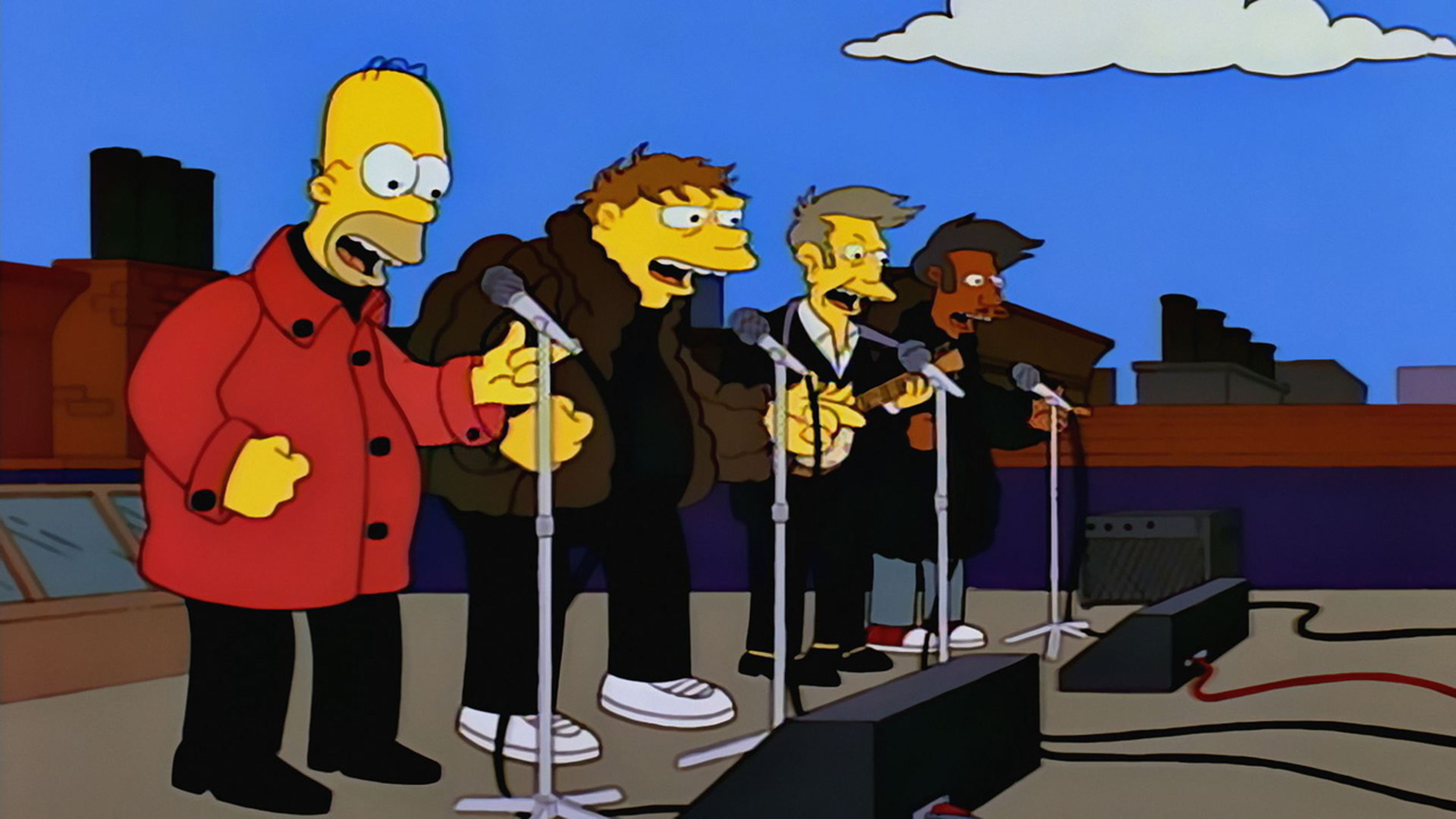 Los Simpson - El cuarteto vocal de Homer