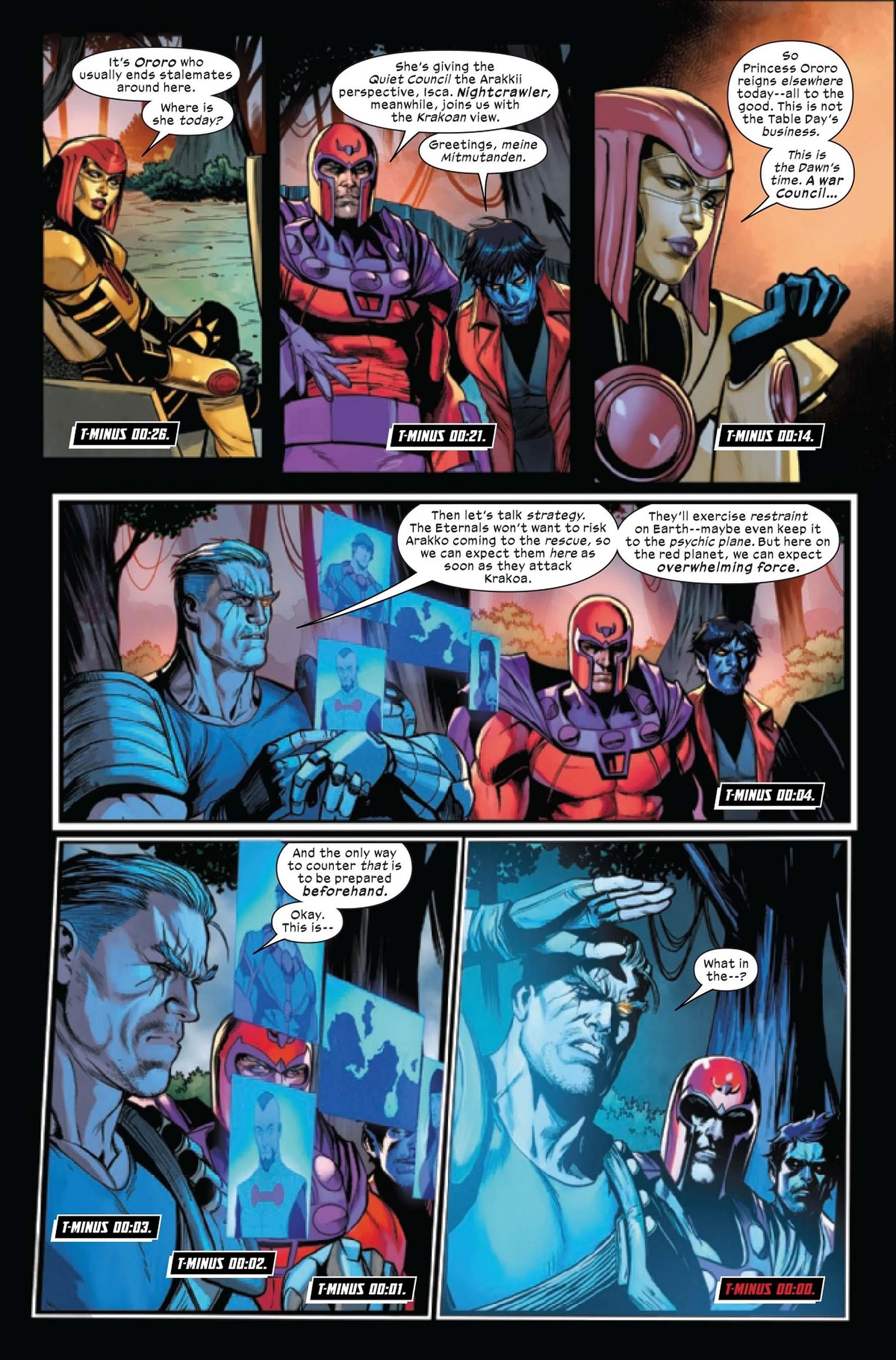 Viñeta de X-Men Red 5
