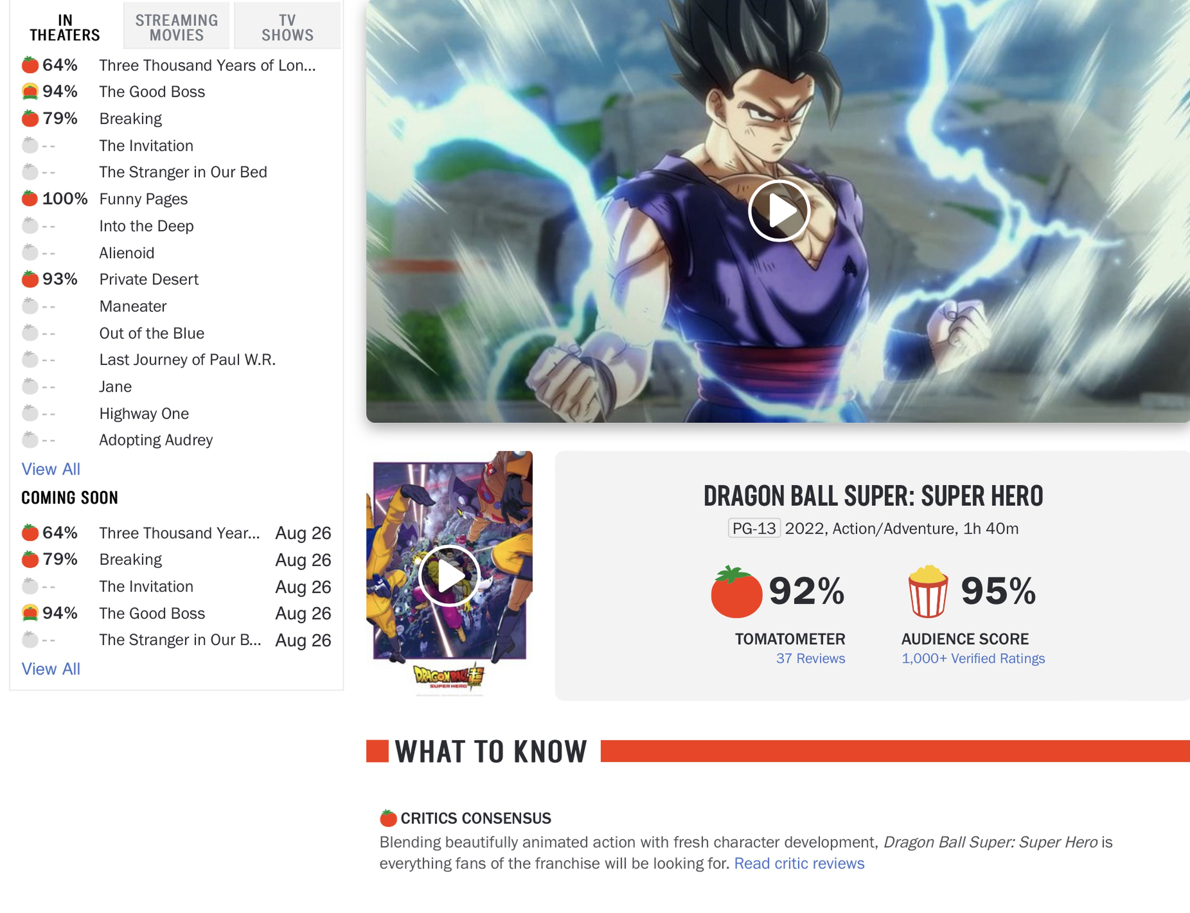 Dragon Ball Super: Super Hero - La nueva película de Akira Toriyama es un éxito internacional de taquilla y crítica. ¡Ya es número 1 en cines de EEUU!