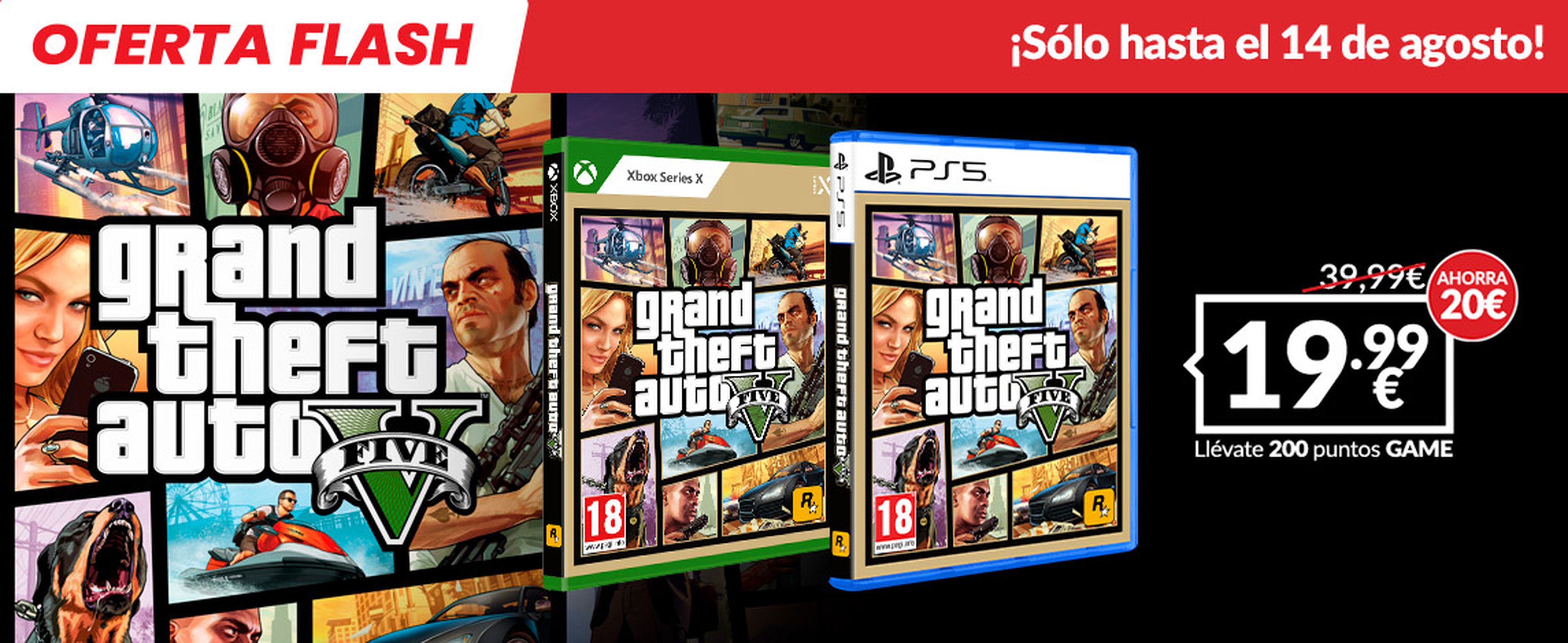 GTA 5 custa 9,99€ na PS5 e 19,99€ na Xbox Series