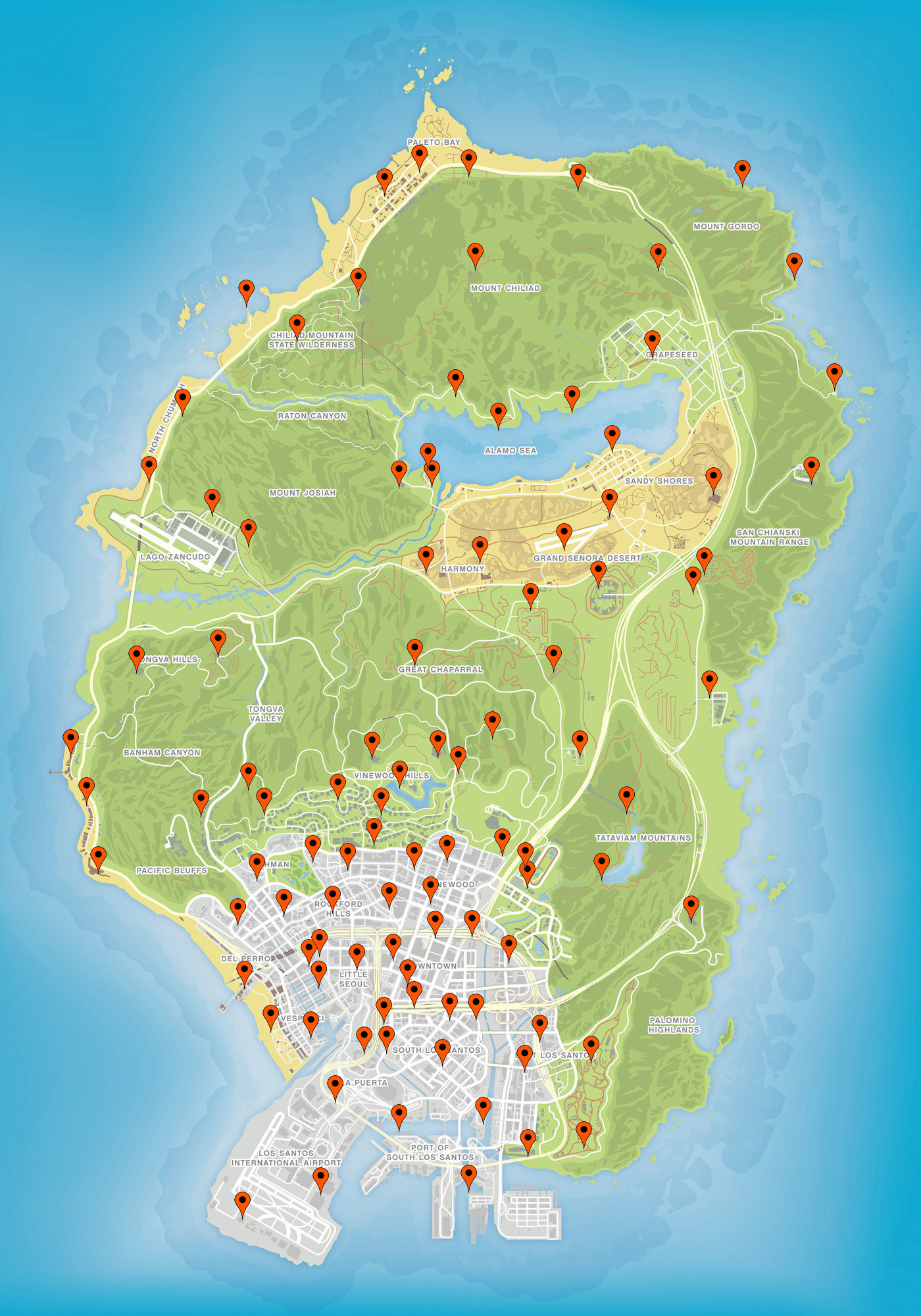 GTA Online: Localizaciones De Las 100 Bolsas De LD Organics