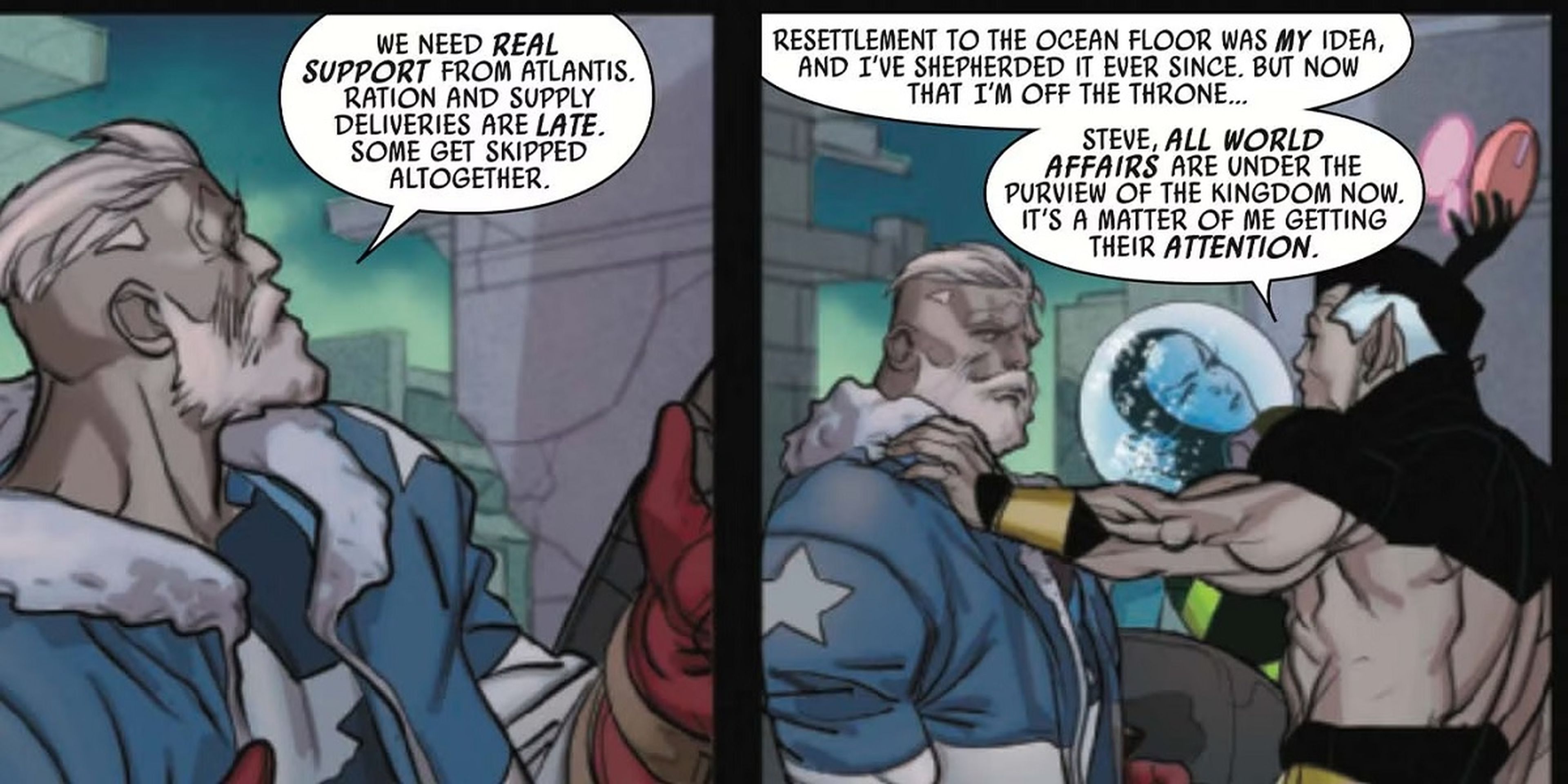 Capitán América anciano en los cómics