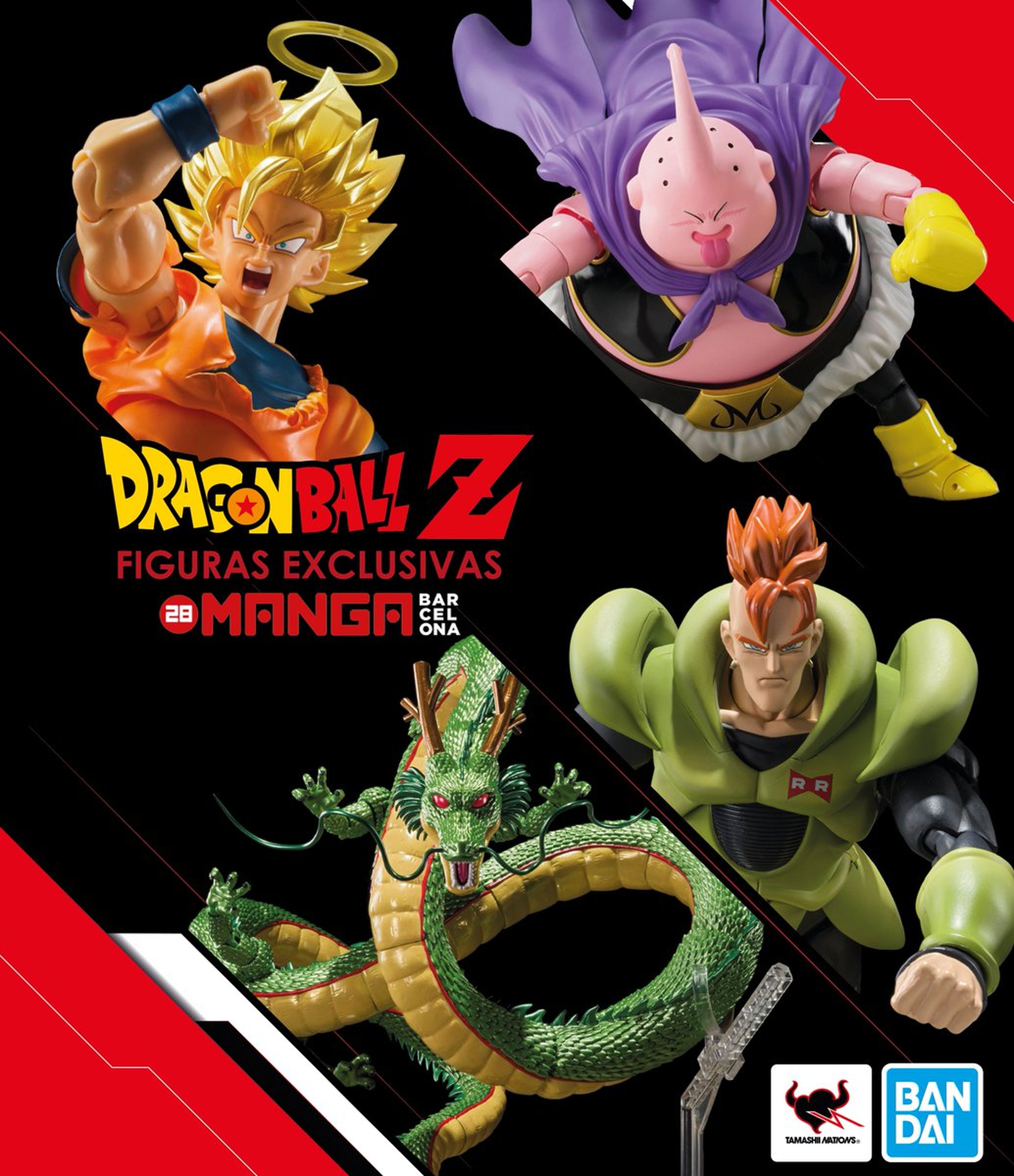 Dragon Ball Z - Te contamos cómo reservar en España las nuevas SH Figuarts exclusivas de Goku, A-16, Majin Buu y Shenron