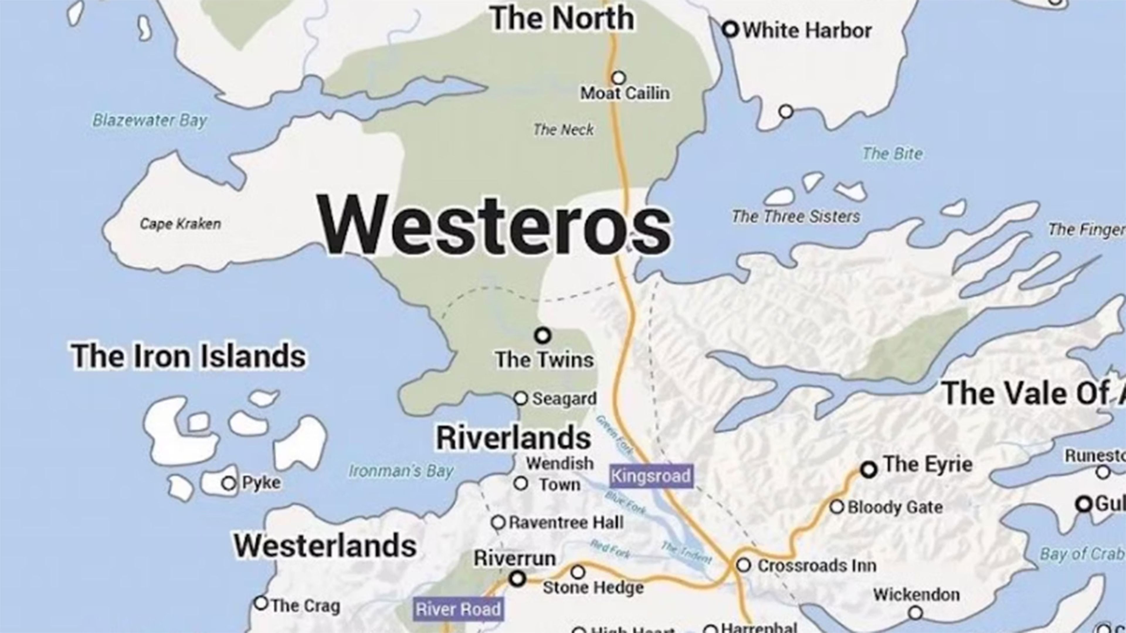 Así sería Poniente si en La Casa del Dragón utilizaran Google Maps | Hobby  Consolas