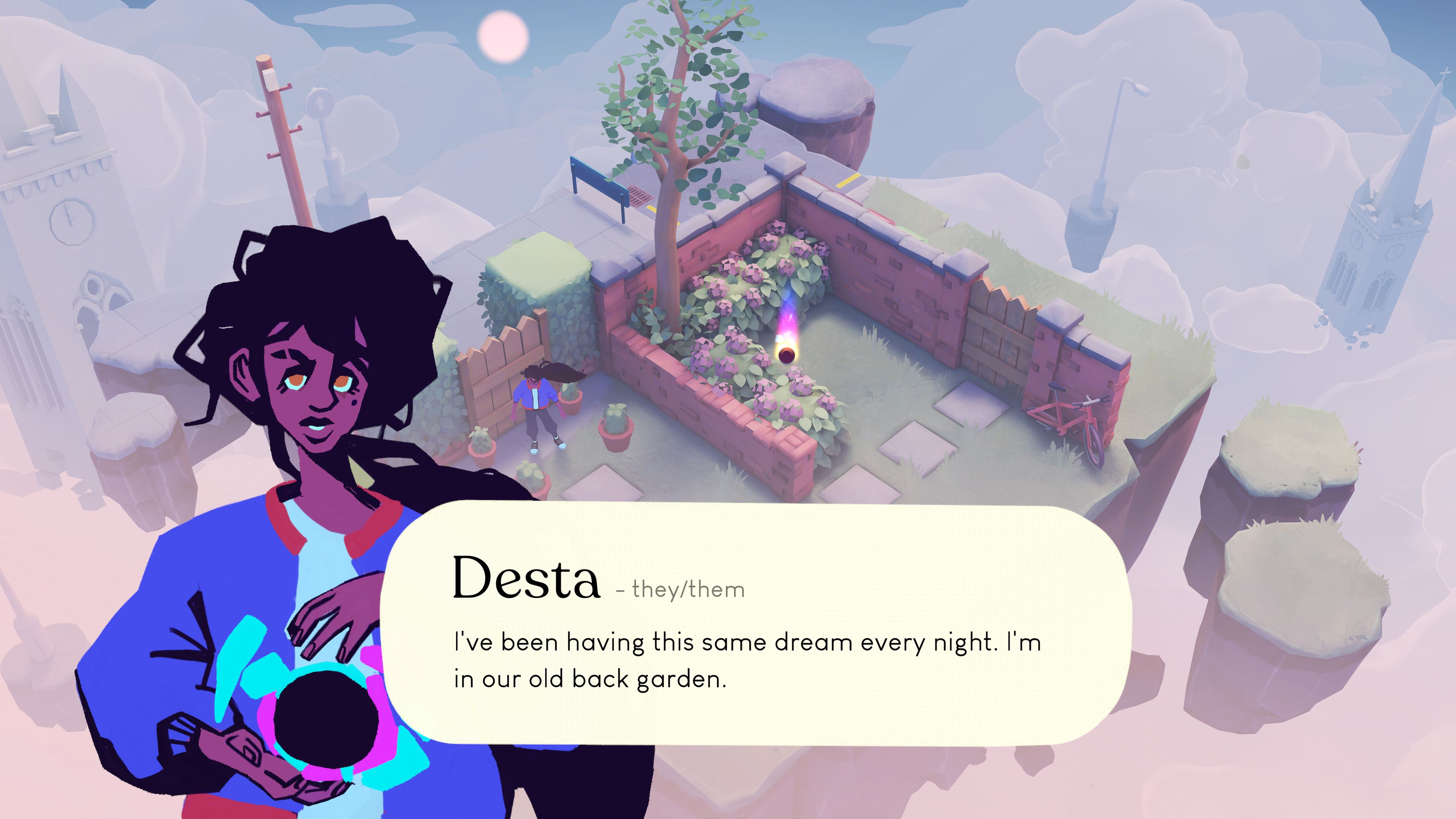 Captura de pantalla de 'Desta: The memories between'.