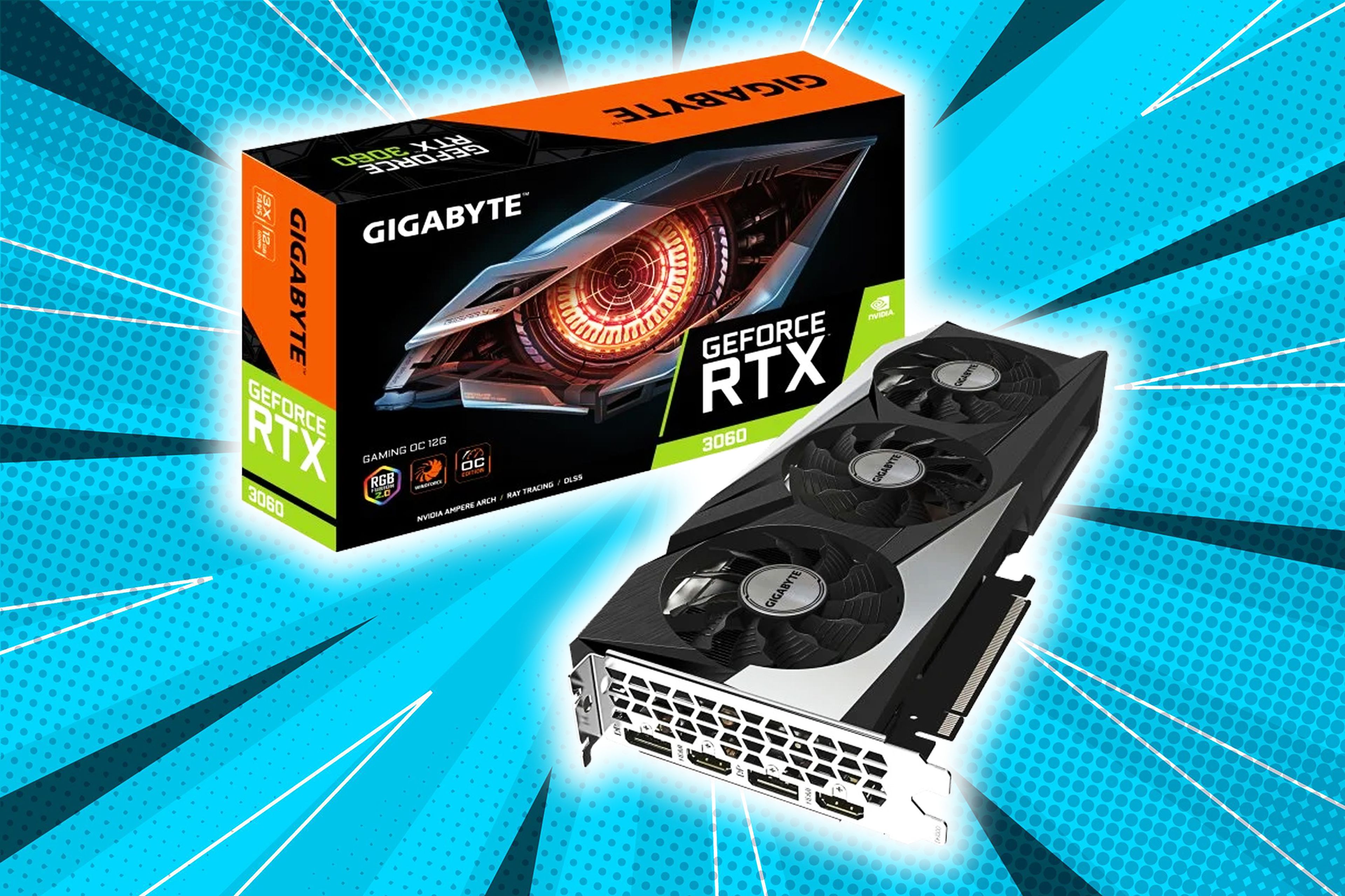 Gigabyte GeForce RTX 3060 GAMING OC 12GB GDDR6 Rev 2.0