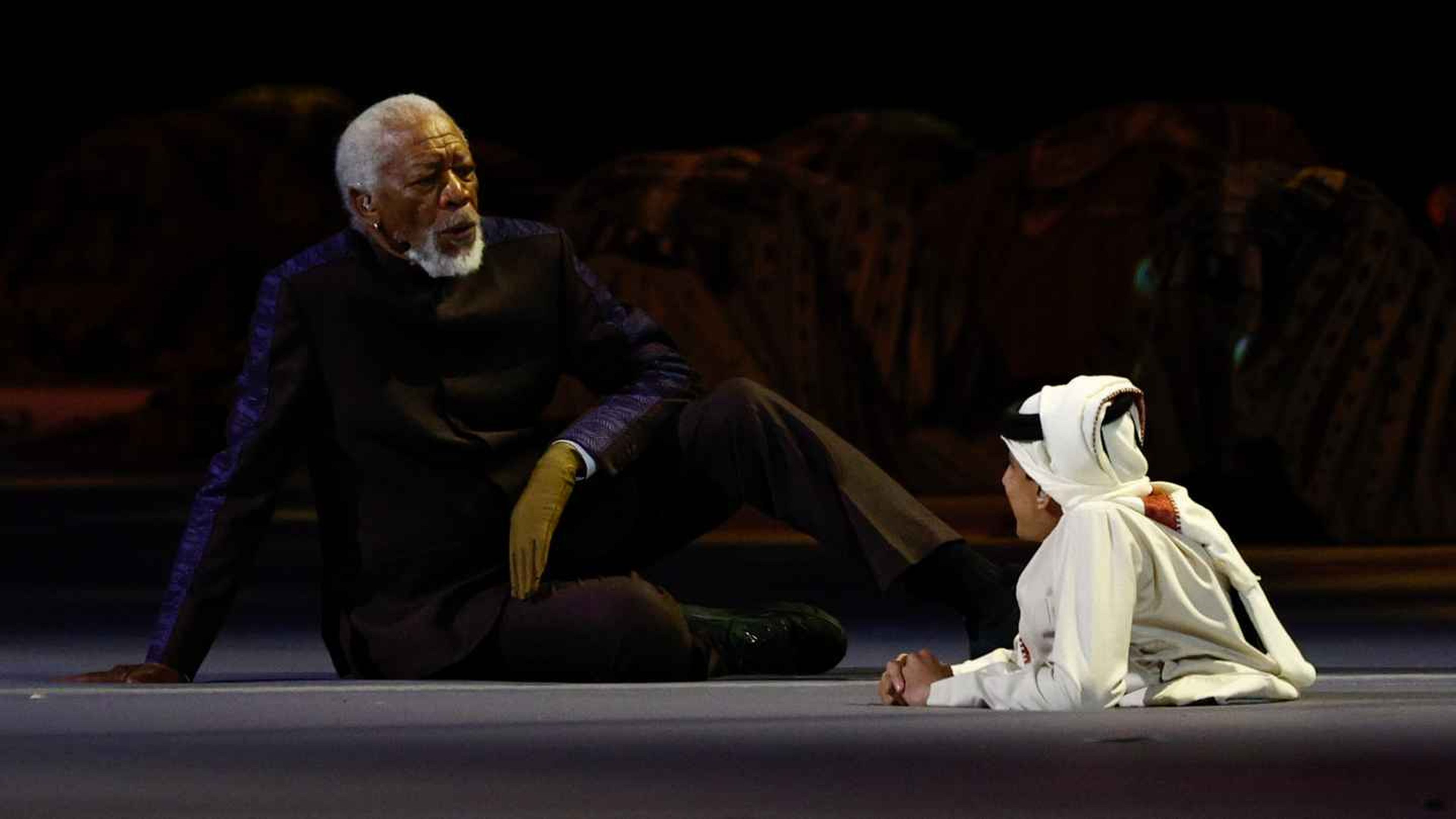 Morgan Freeman en el Mundial de Qatar