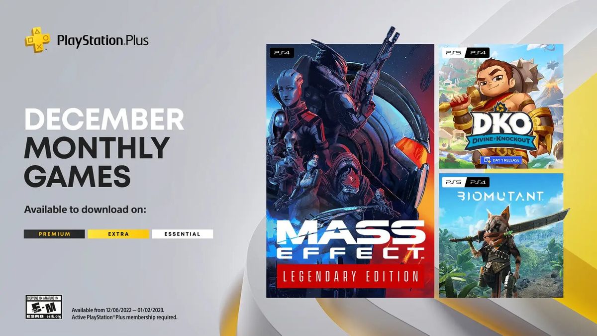 Juegos gratis de PS Plus en diciembre 2022: Mass Effect, Biomutant y Knockout | Hobby Consolas