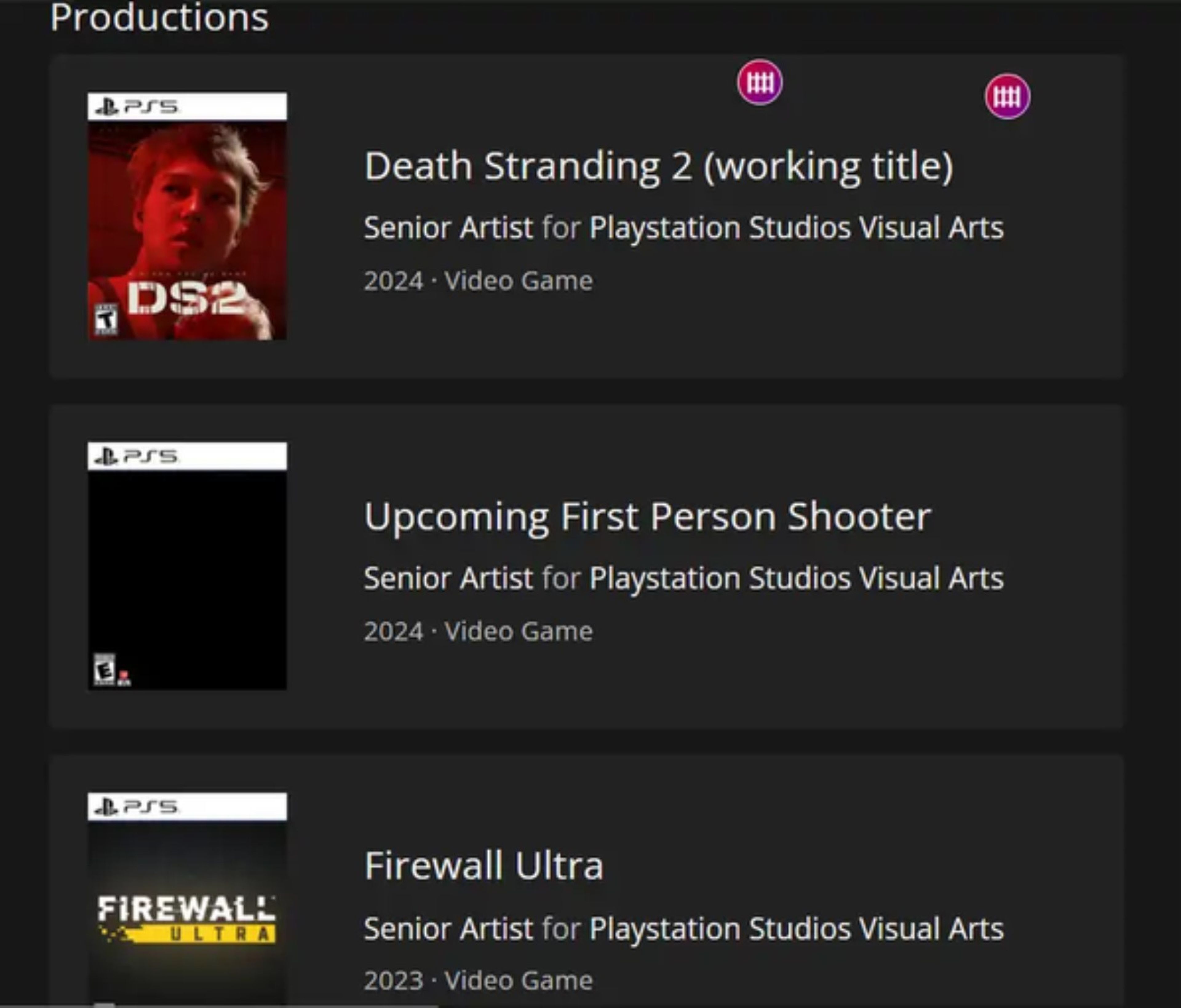 Death Stranding 2 y un FPS por anunciar en PS5 para 2024