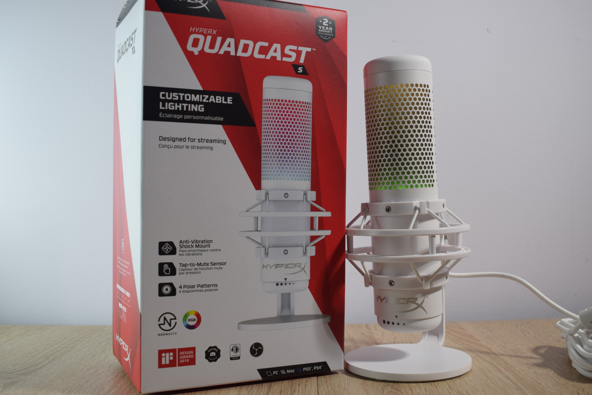 Análisis del HyperX Quadcast S White Edition: el micrófono ideal