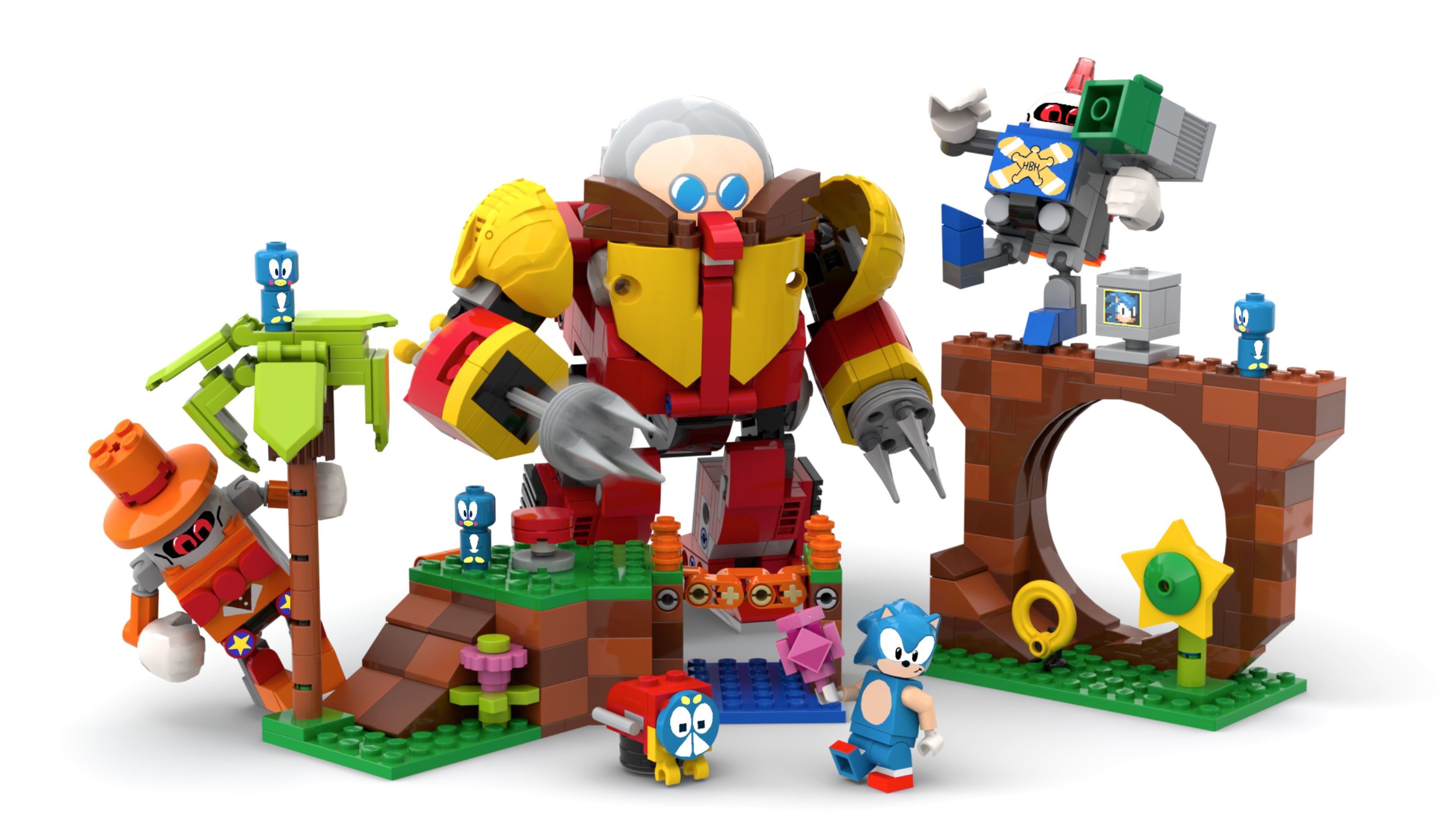 Lego Sonic Render by Nibroc-Rock  Juguetes de sonic, Cumpleaños de sonic,  Juegos de consolas