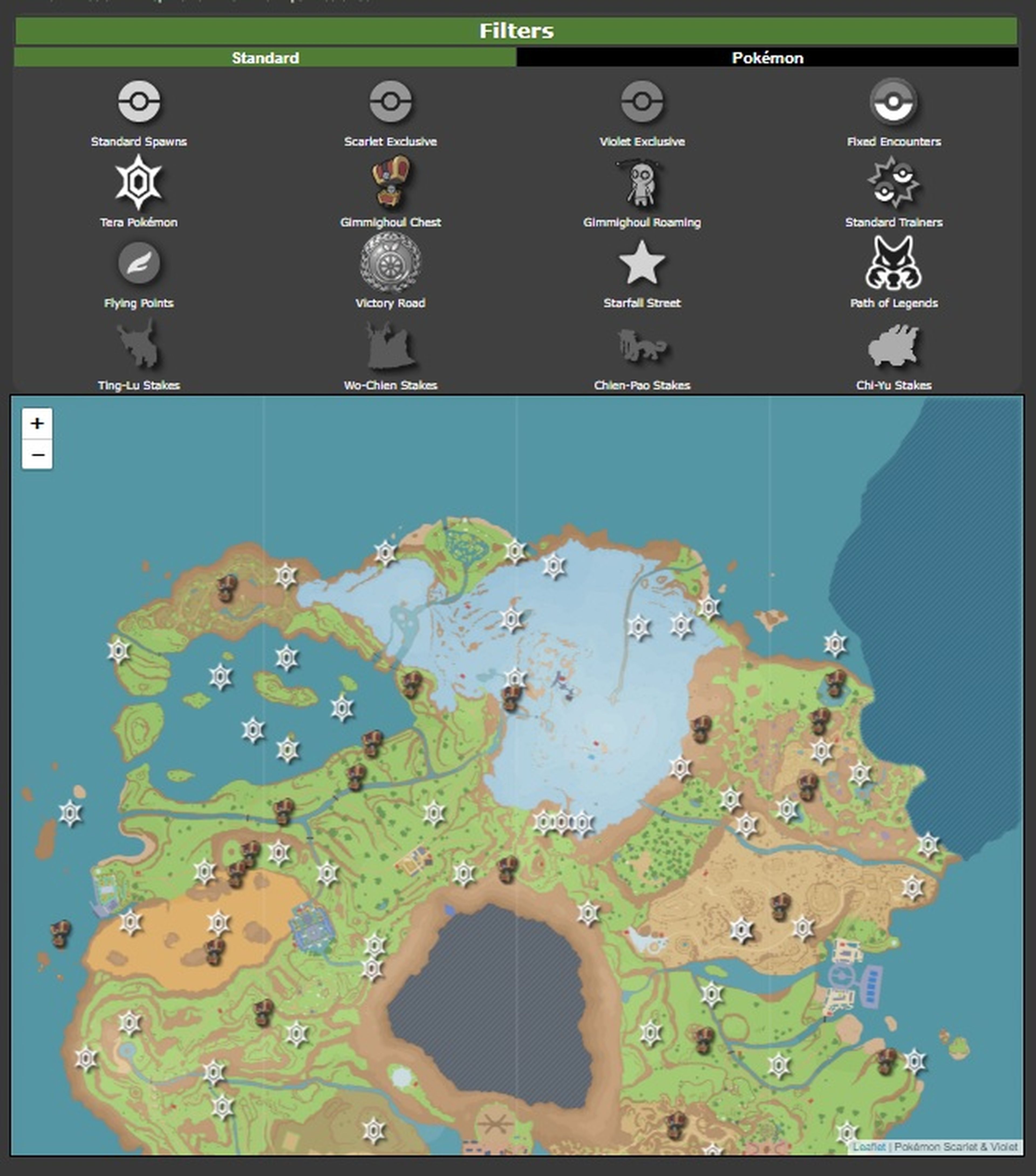 Pokemon mapa interactivo