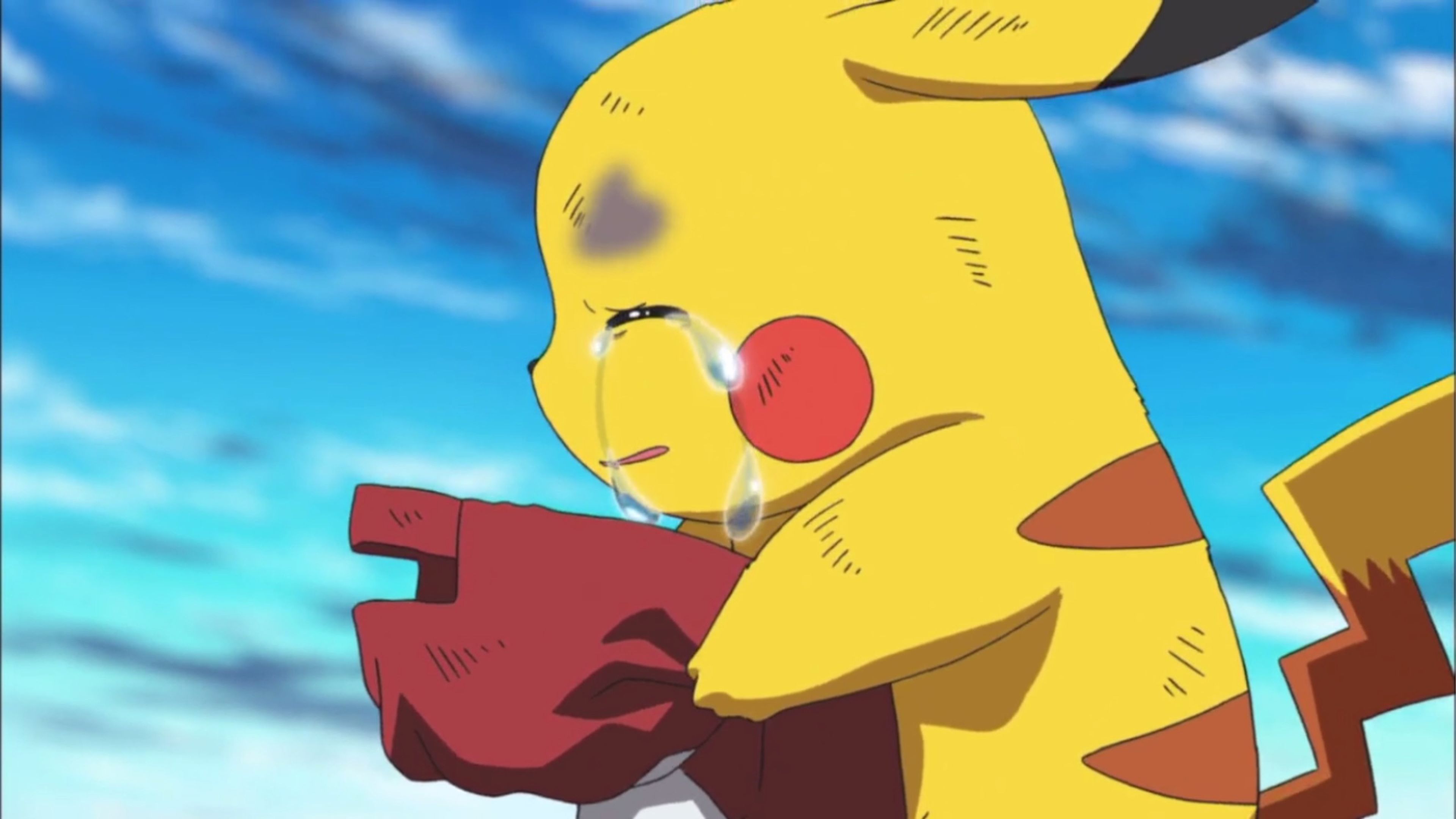 Pokémon - Pikachu llorando