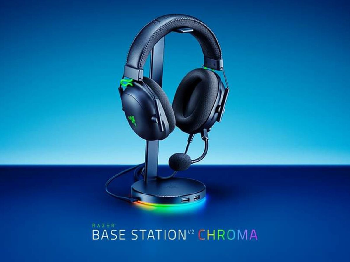 Si tienes tu setup lleno de RGB no te puede faltar este soporte para  auriculares de Razer