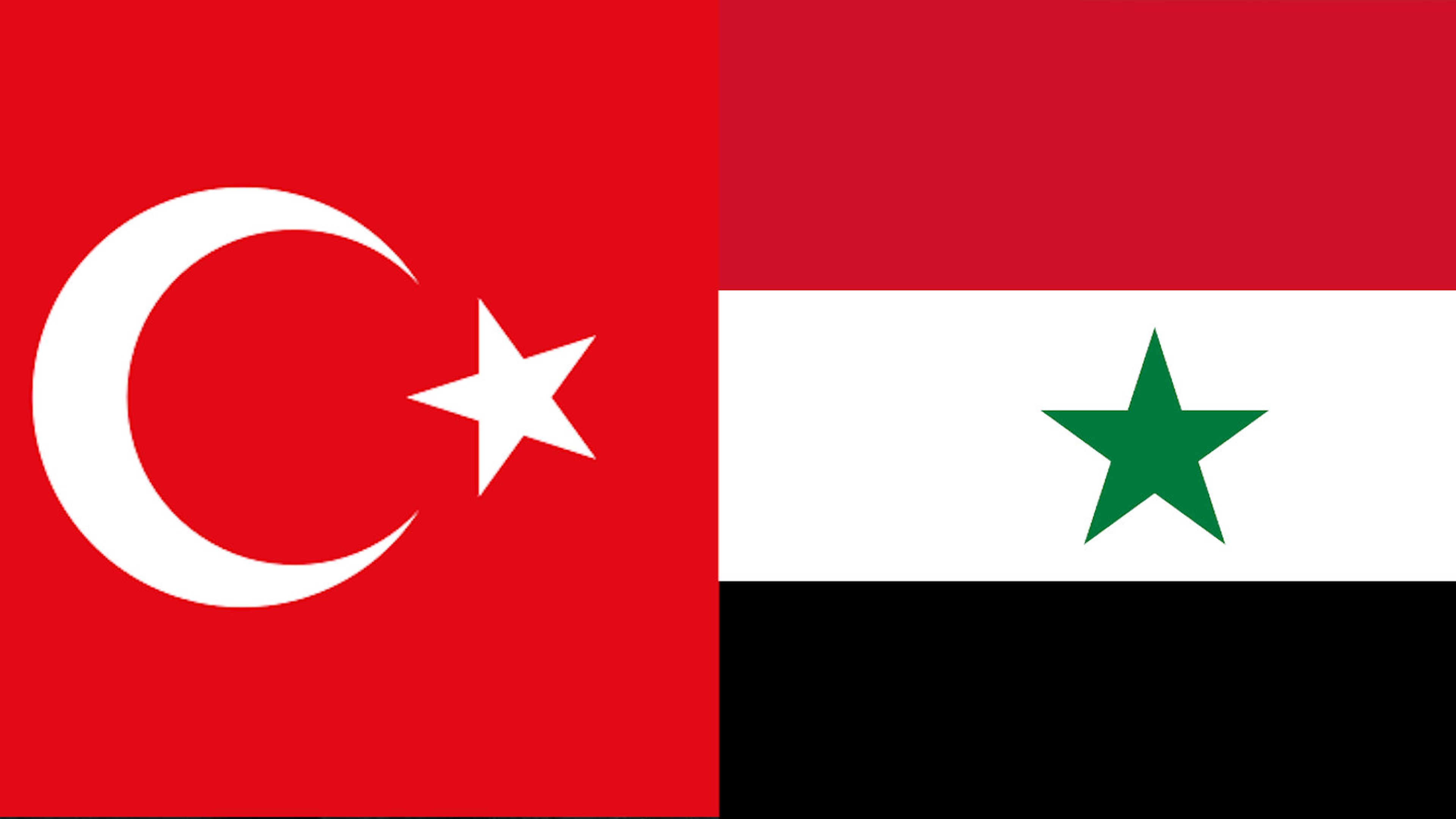 Bandera Turquia Siria
