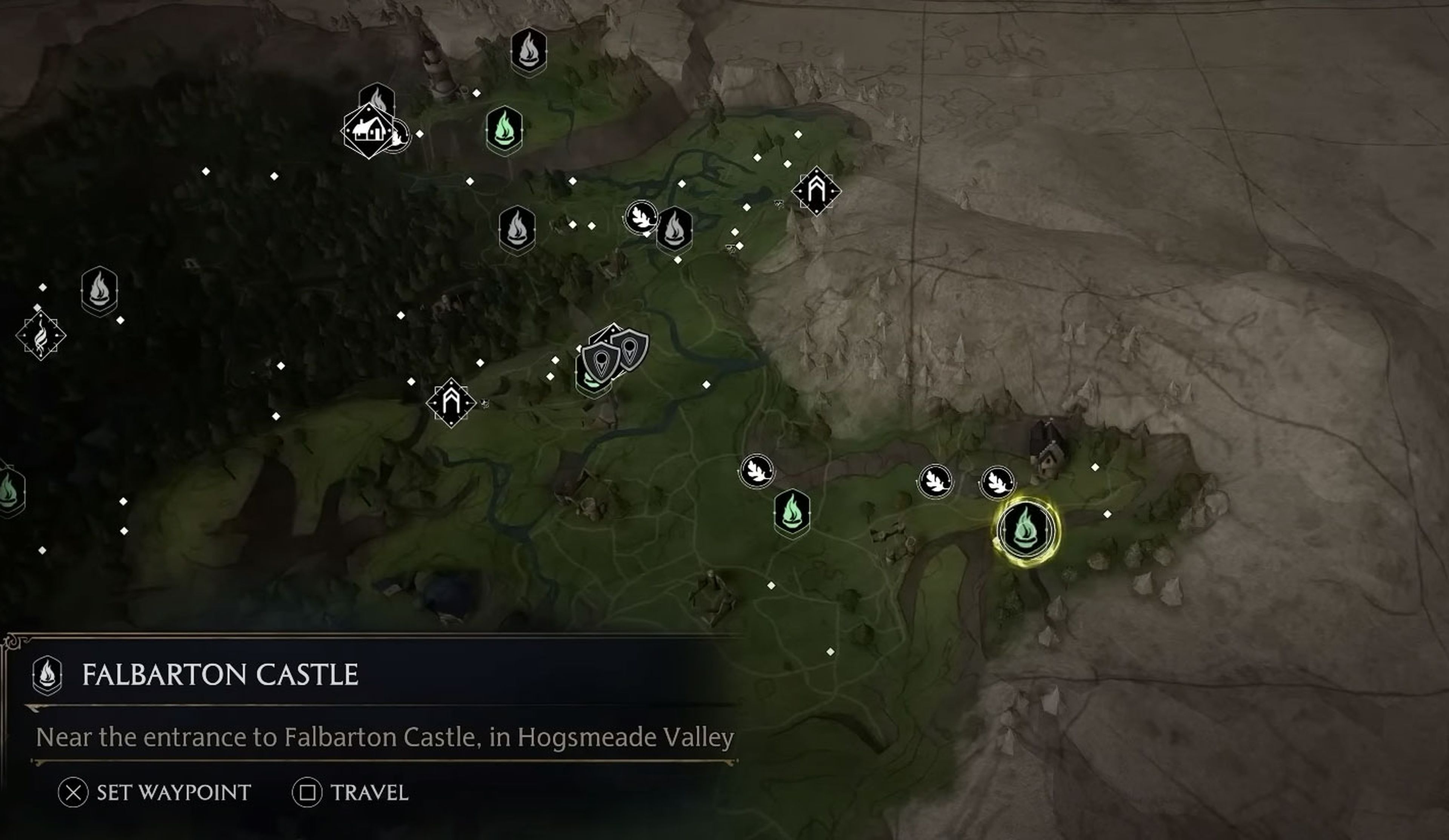 Cómo acceder a una zona secreta del mapa de Hogwarts Legacy
