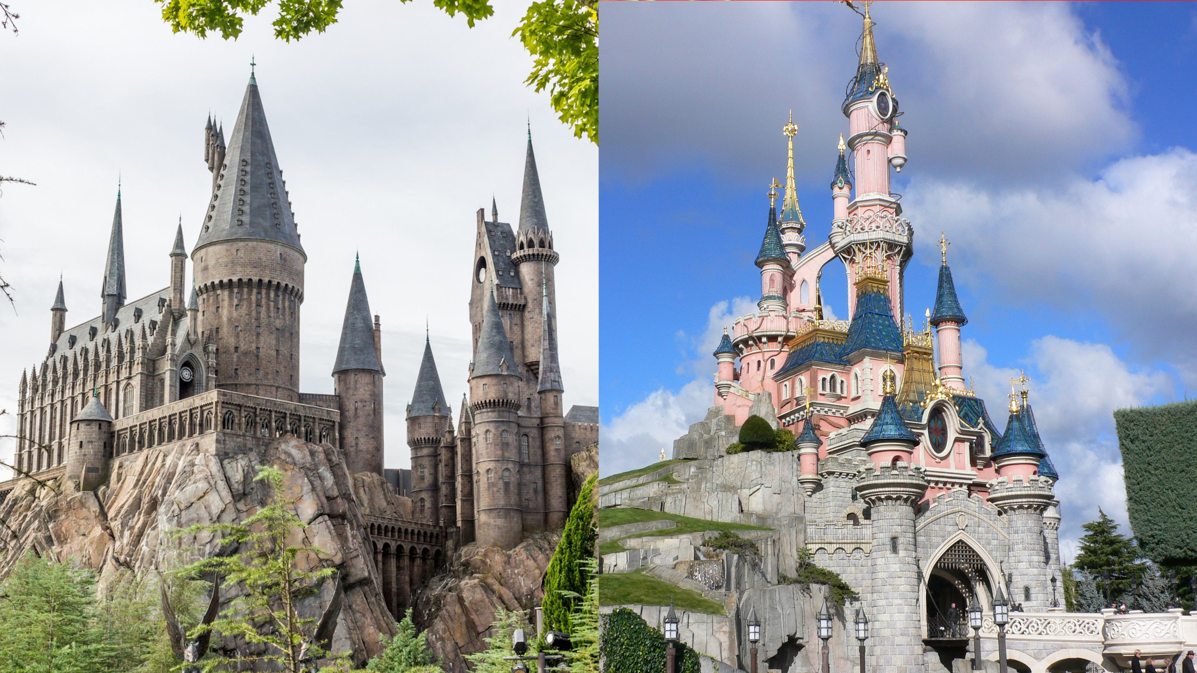 Disneyland Universal castillo Hogwarts
