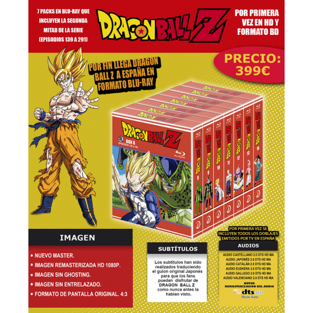 Dragon Ball Z en Blu-ray - Todos los detalles de la suscripción definitiva de la serie de Selecta Visión. ¡Un montón de regalos premium!