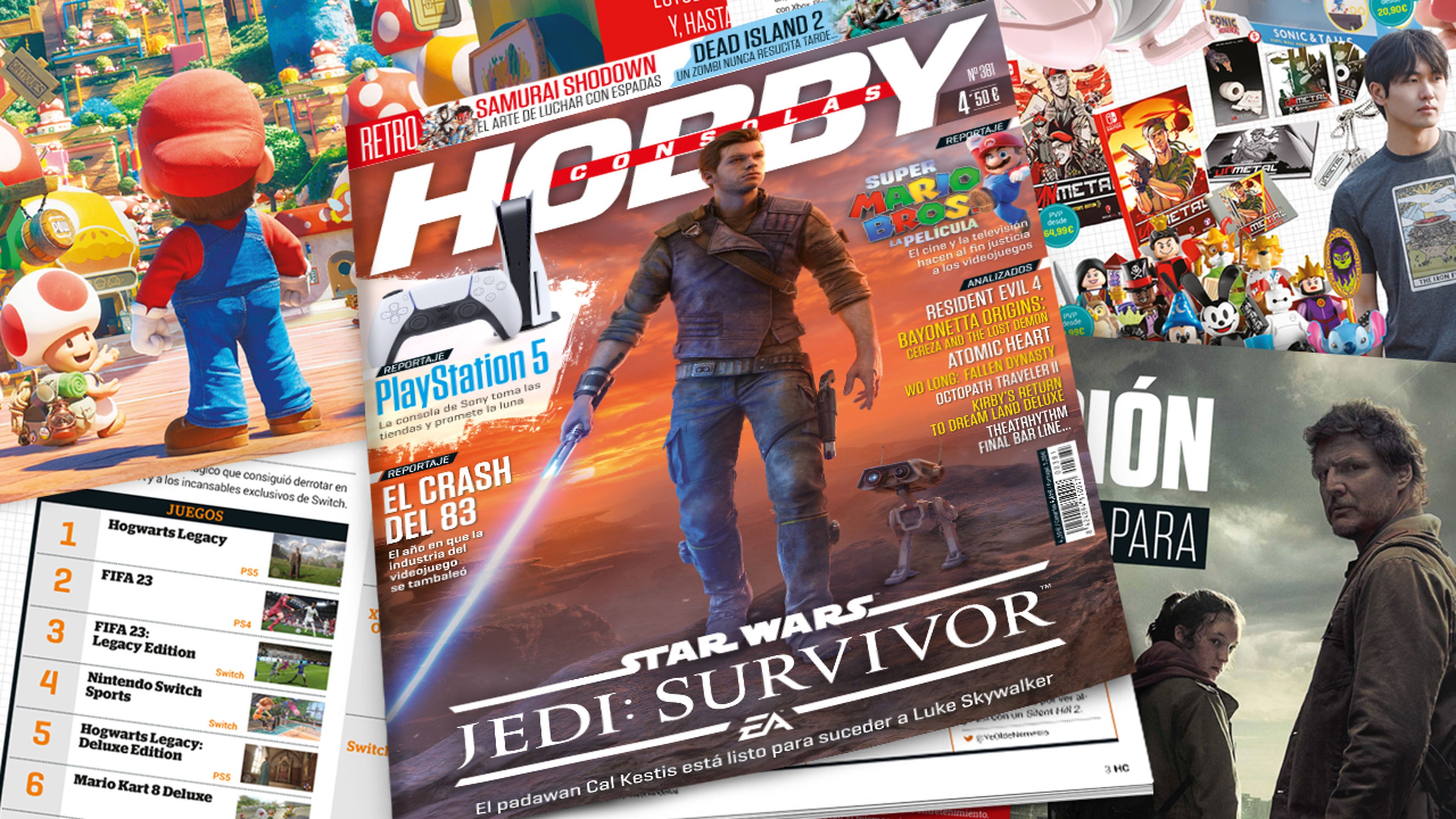 Hobby Consolas 381, ya a la venta con Star Wars Jedi: Survivor en portada