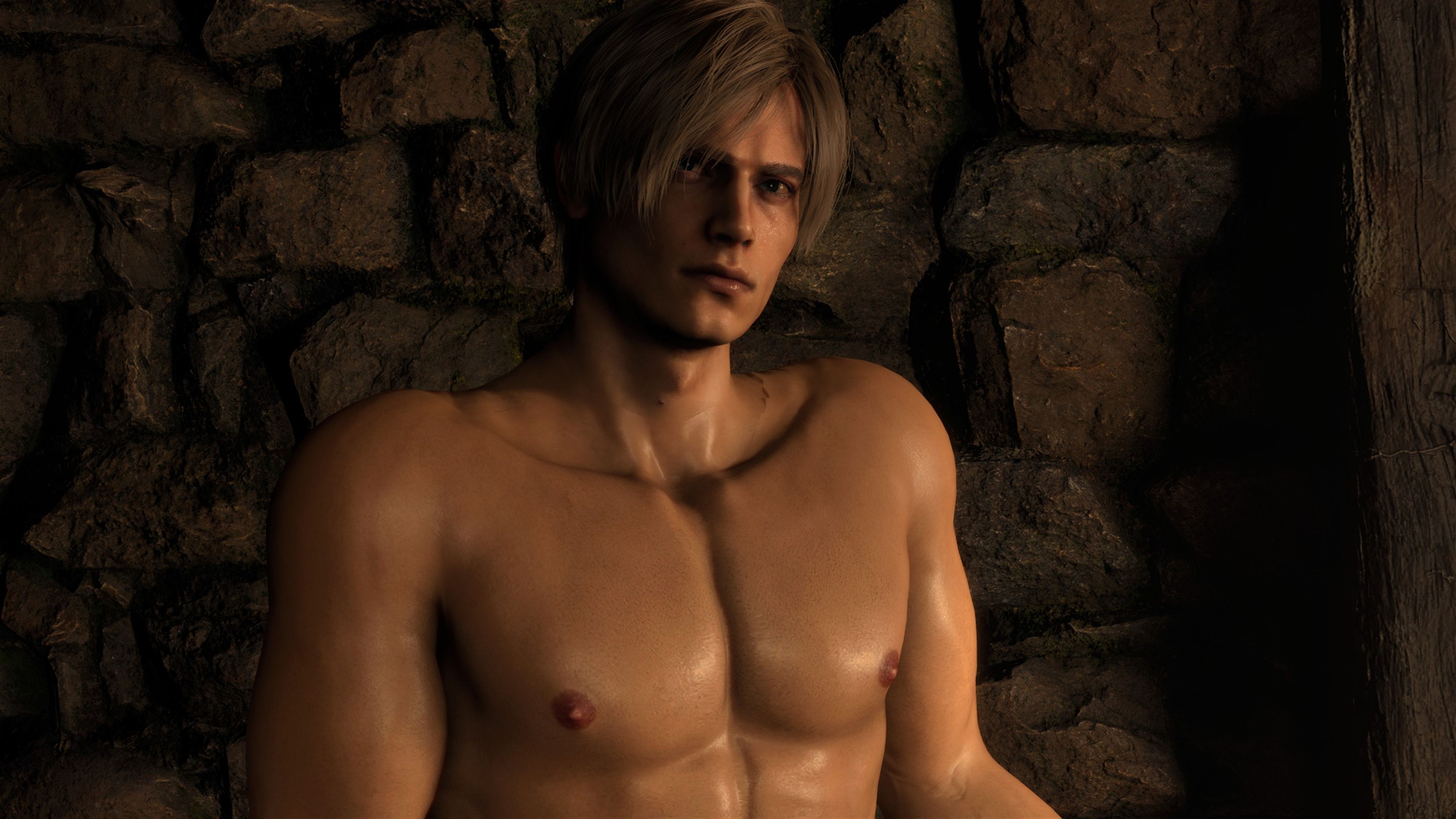 Resident Evil 4 Remake - Leon sin camiseta