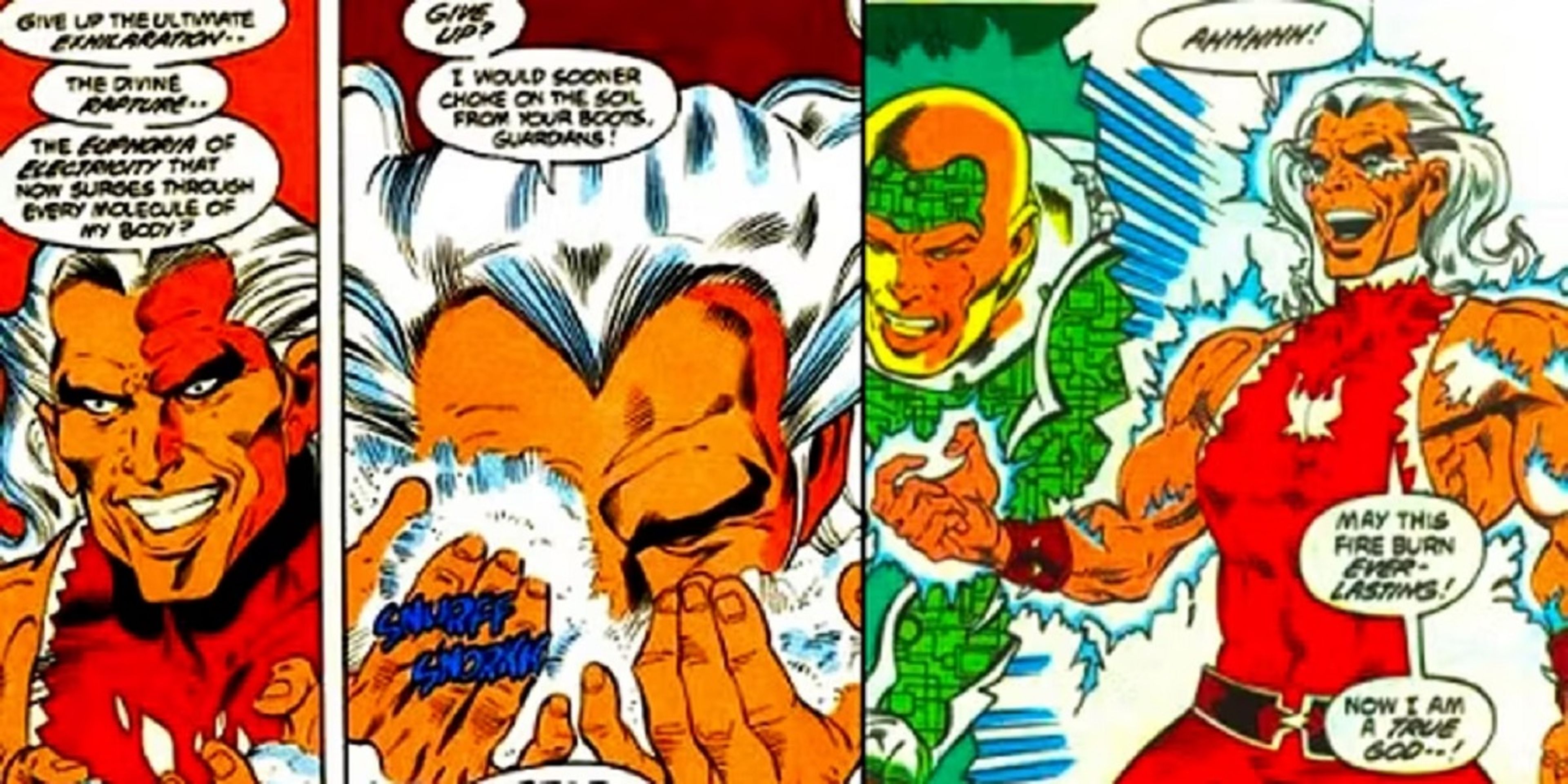 Snowflame y la droga en DC Comics