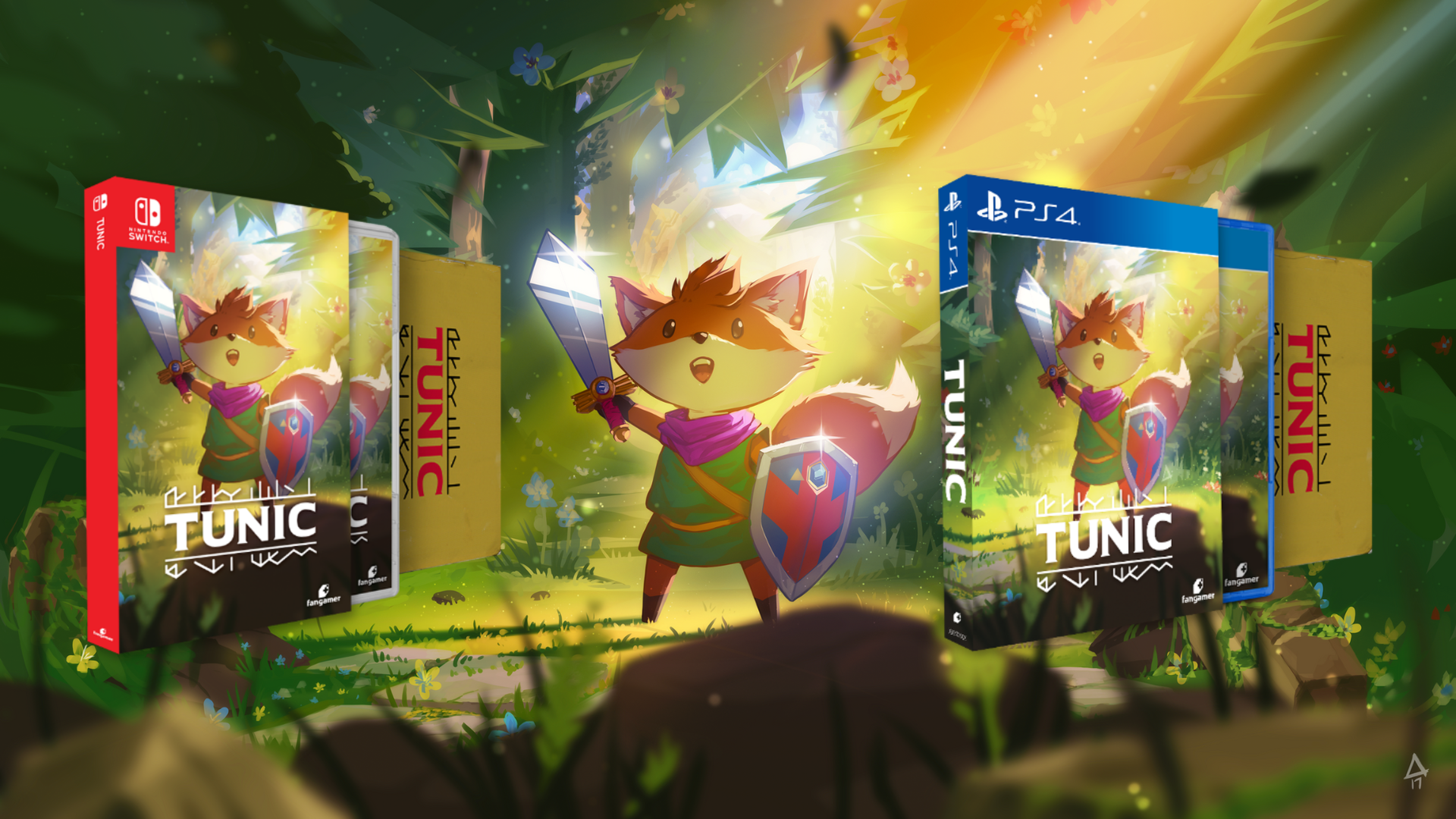 Tunic confirma edición física en Switch y PS4 con manual de instrucciones,  póster