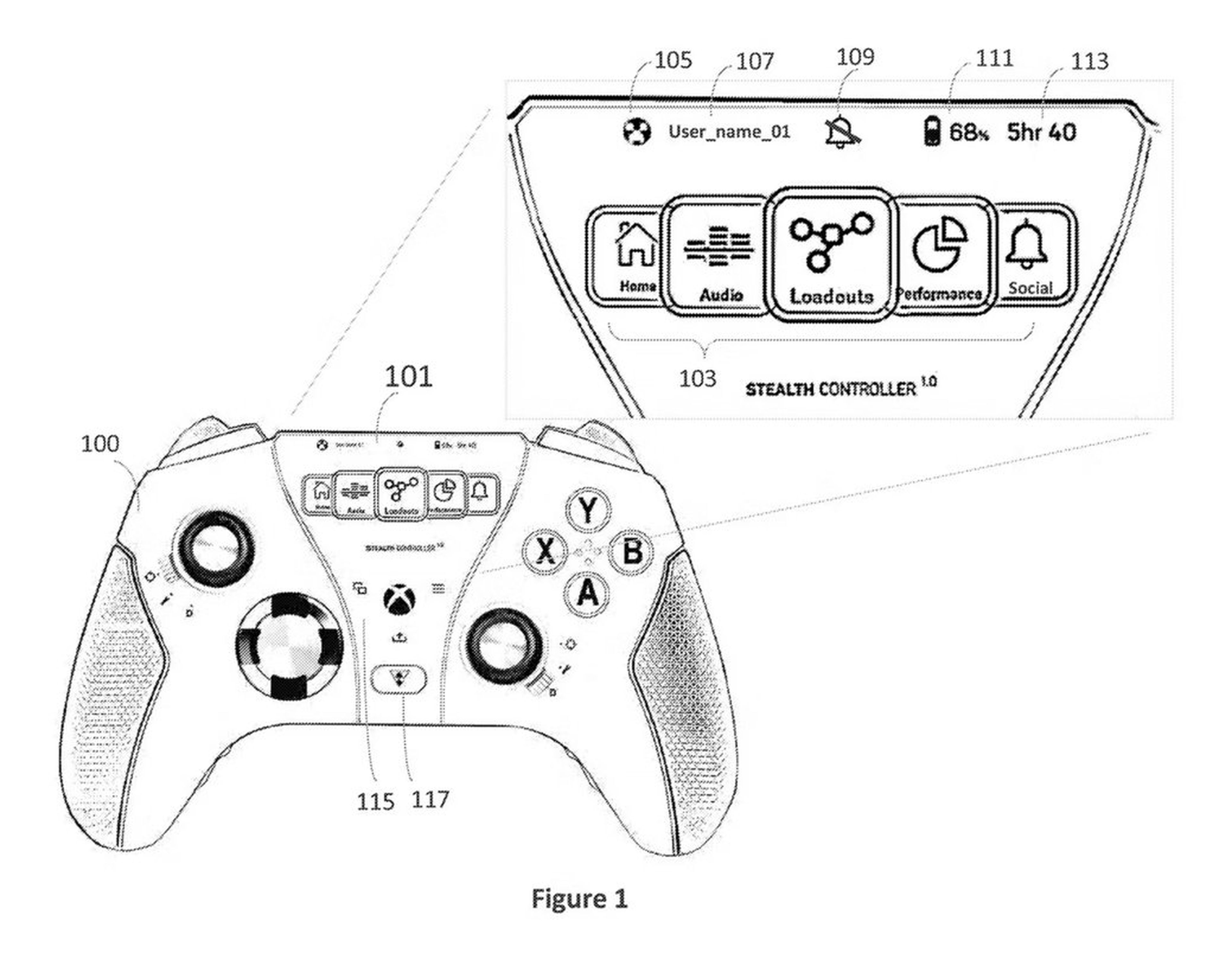 Xbox patente mando