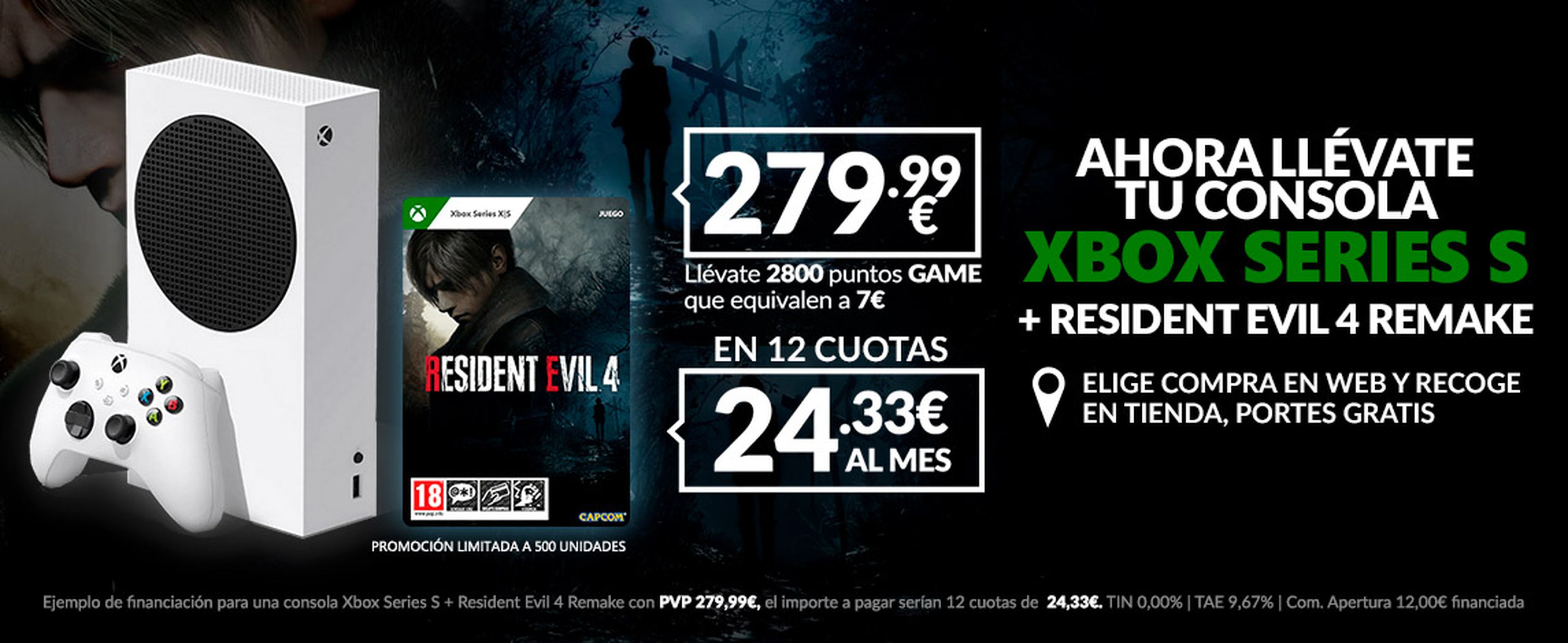 Xbox Series S + Resident Evil 4 Remake