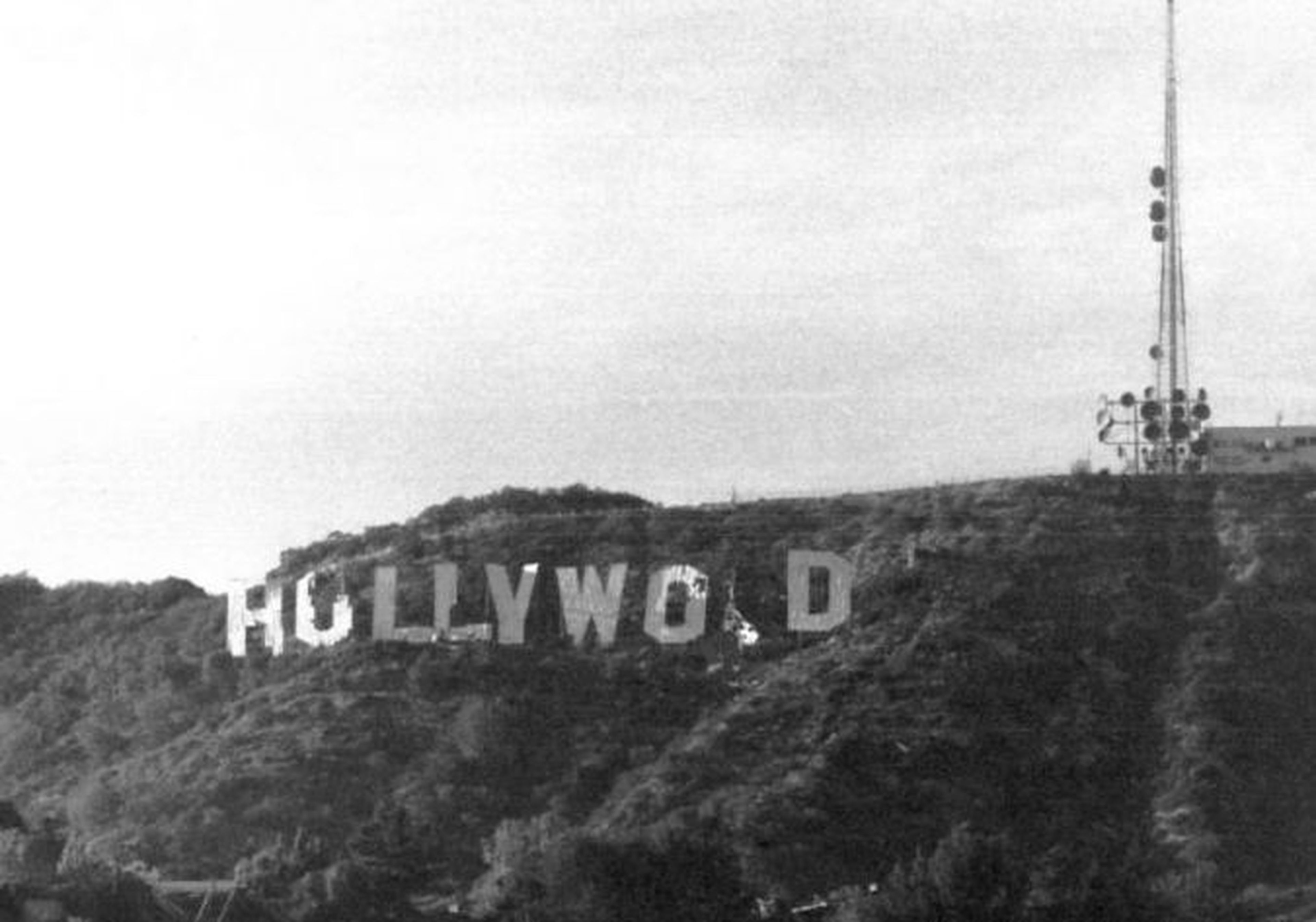 Cartel de Hollywood antiguo en 1978