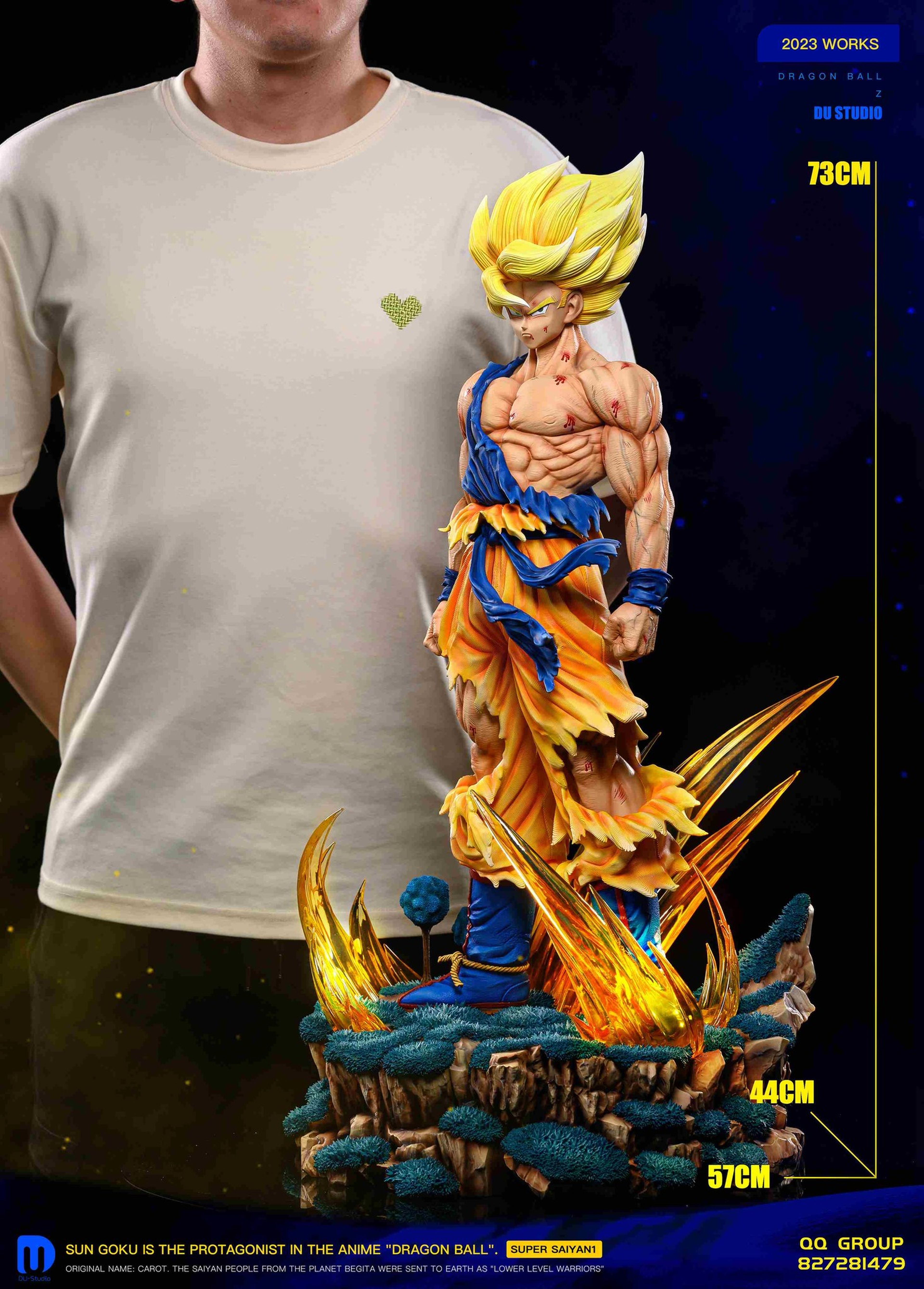 Dragon Ball Z - Así es la nueva y colosal resina de Goku Super Saiyan en el planeta Namek a punto de explotar