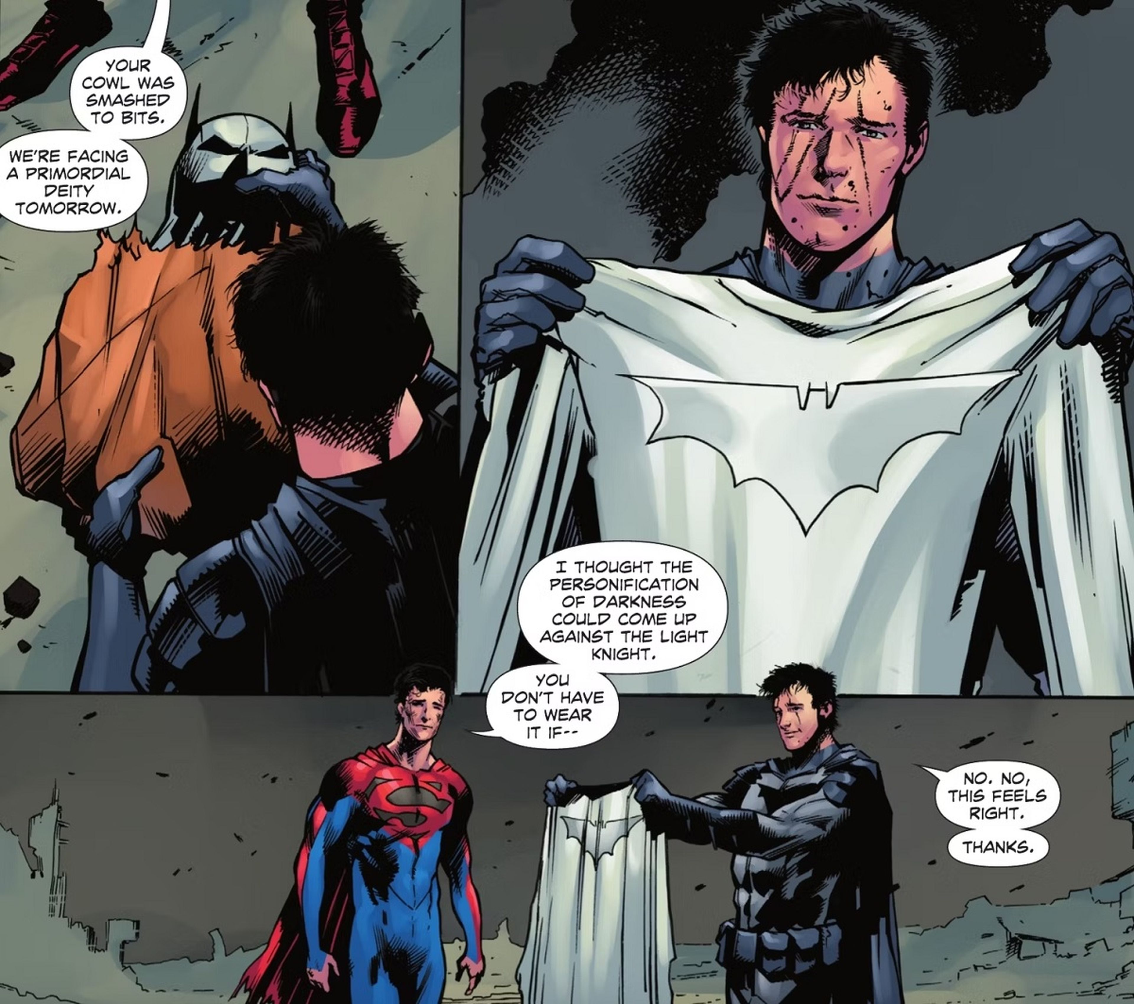 El traje blanco de Batman (DC Comics)