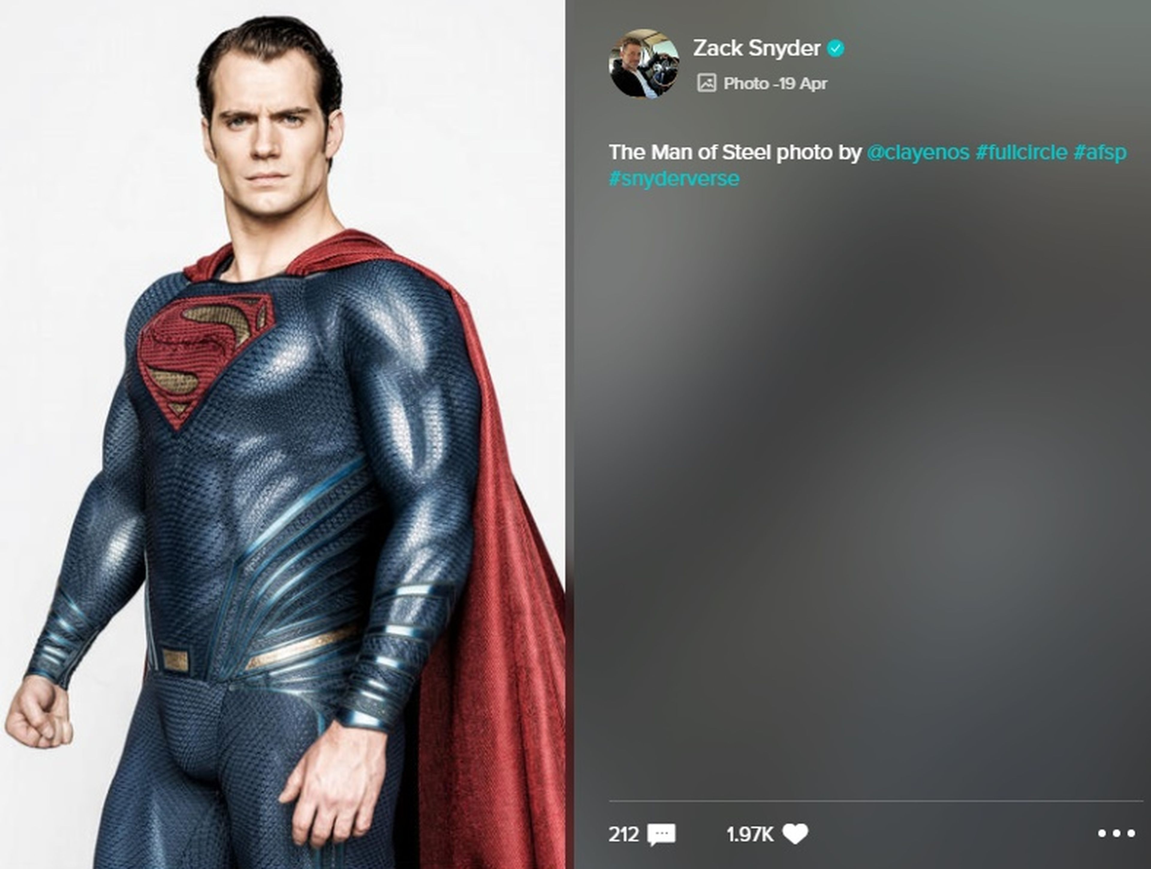 Zack Snyder desvela una imagen inédita de El Hombre de Acero, la película de Superman que inició el UEDC