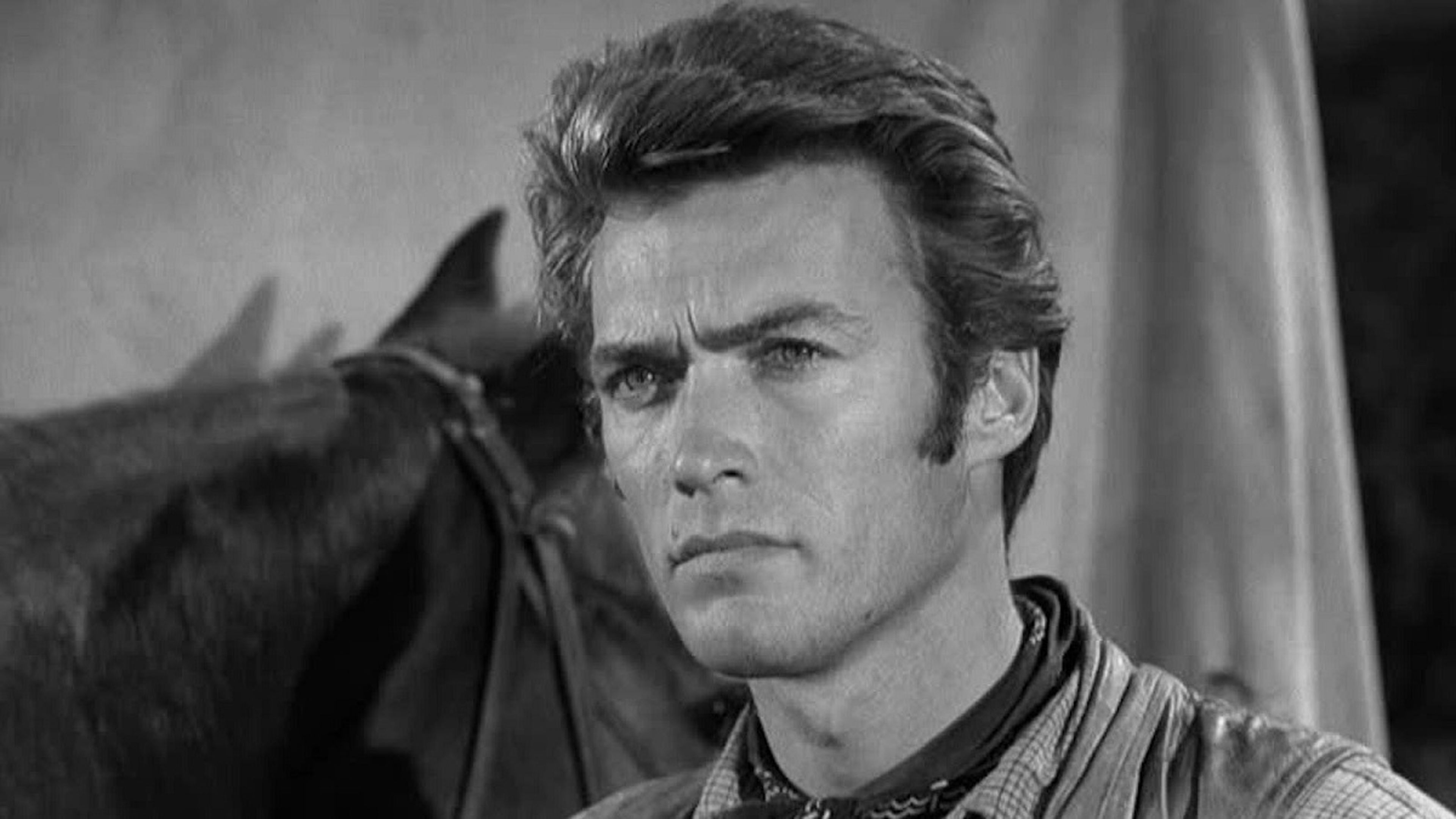 Clint Eastwood en la serie Cuero crudo (Rawhide) 