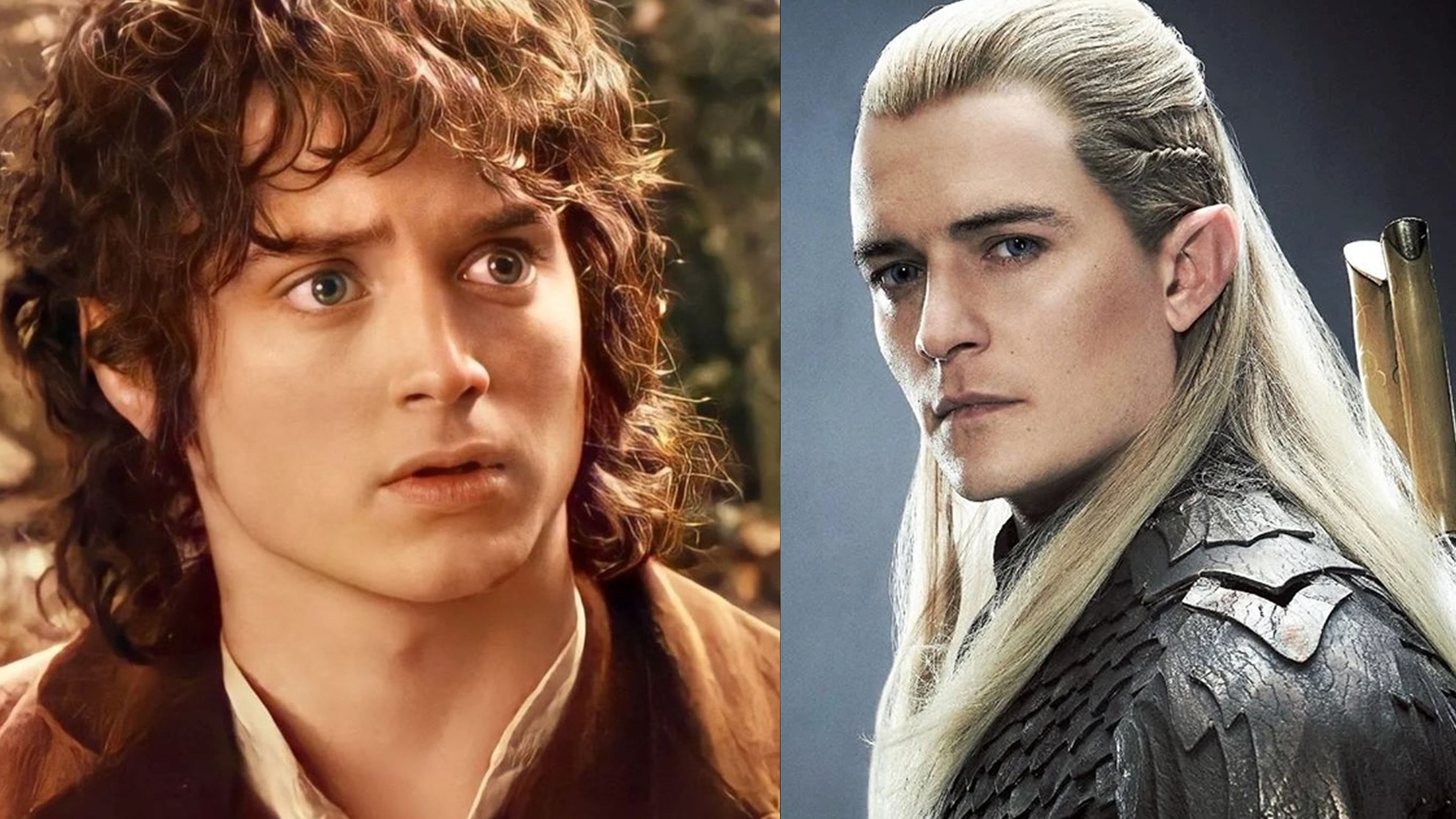 El Señor de los Anillos - Frodo (Elijah Wood) y Legolas (Orlando Bloom)