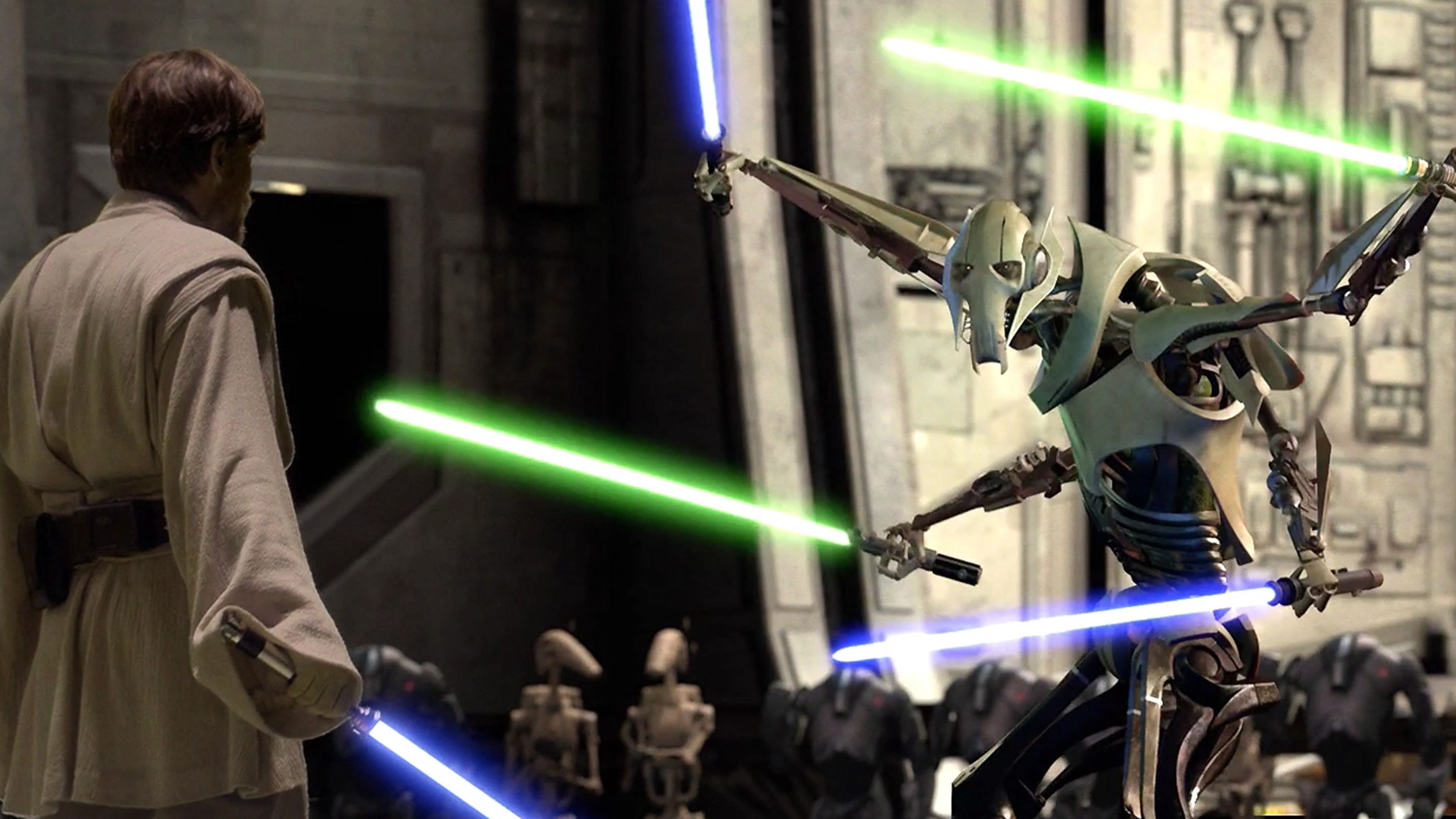 Star Wars: Episodio III - La venganza de los Sith - Obi-Wan Kenobi (Ewan McGregor) y el general Grievous