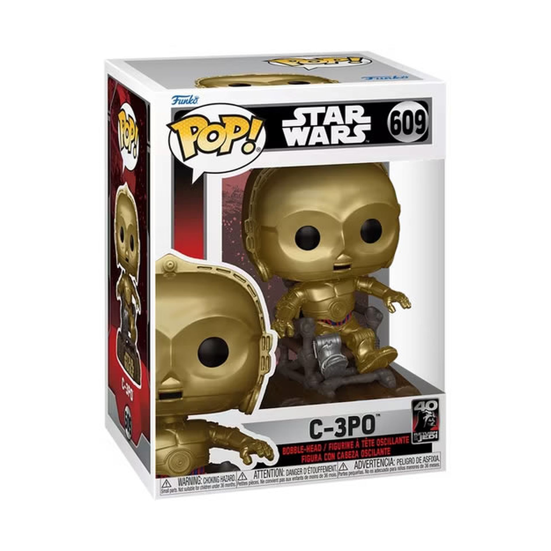 Funko de C-·3PO en el trono en Star Wars: Episodio VI - El retorno del Jedi.