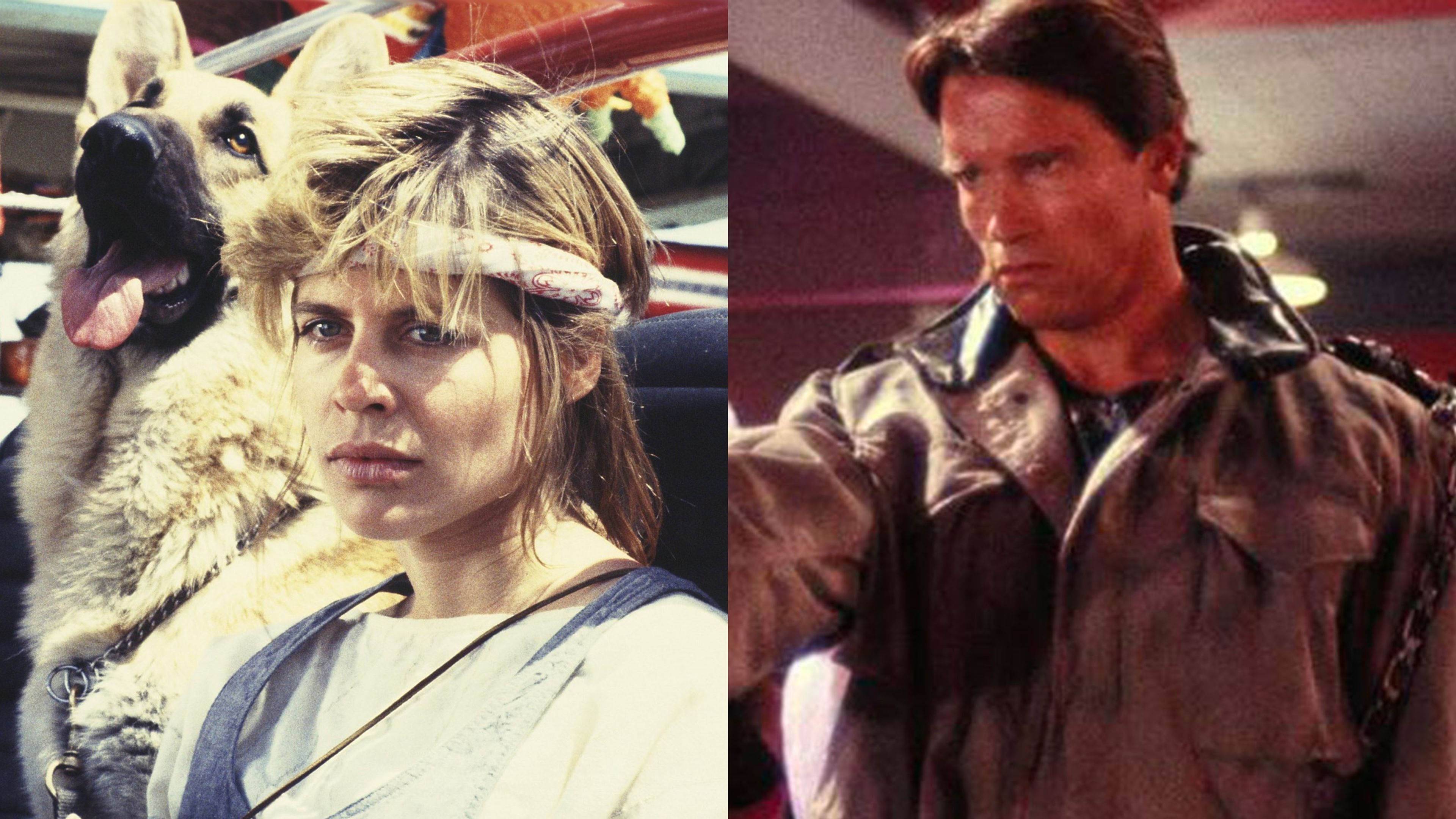 Linda Hamilton y Arnold Schwarzenegger en Terminator